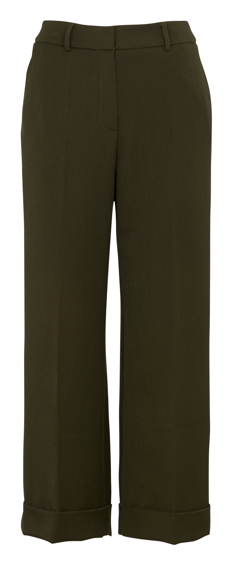 Pantalon large taille haute LA FEE MARABOUTEE Vert