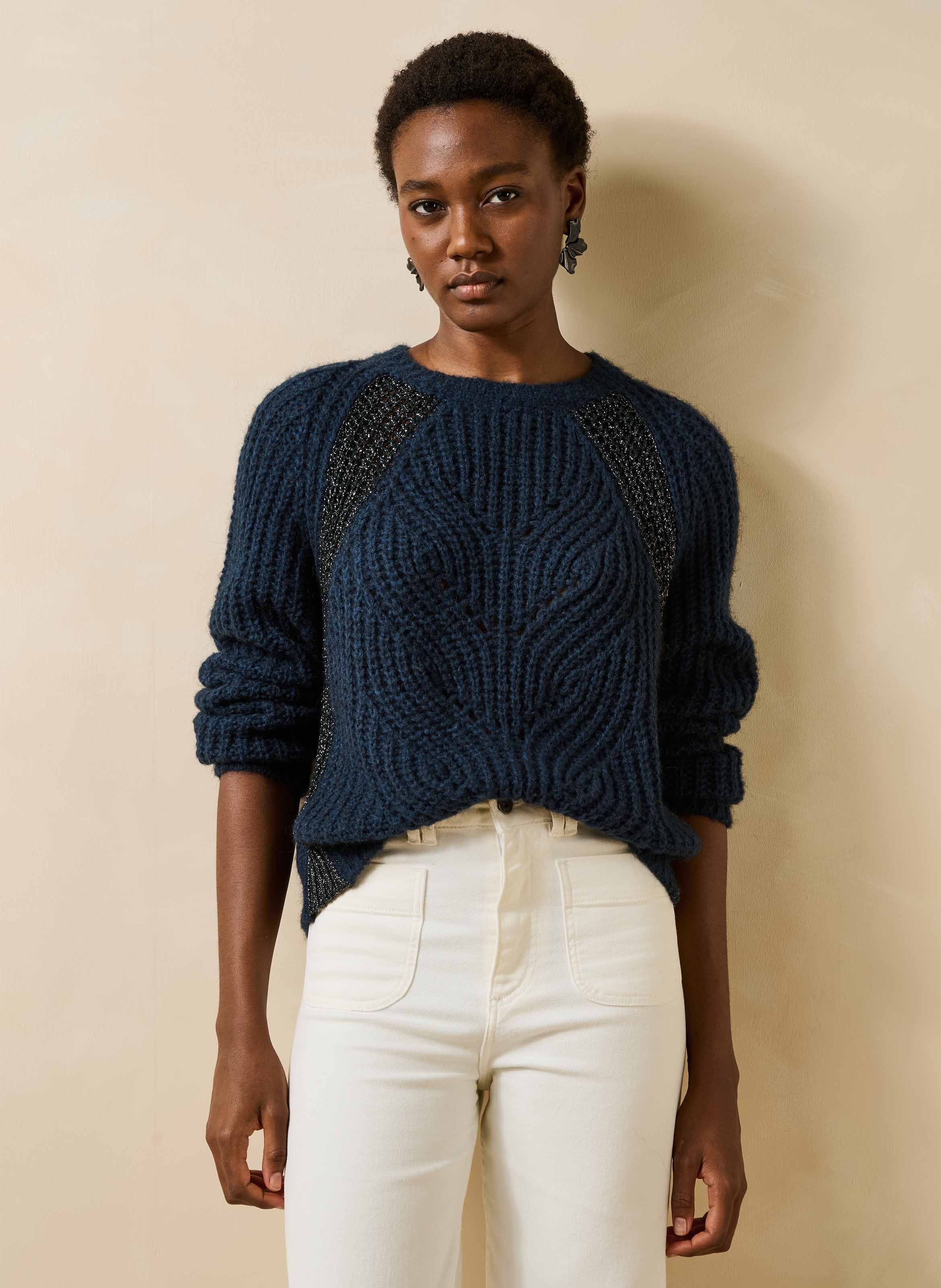 Weite Strickpullover LA FEE MARABOUTEE Blau