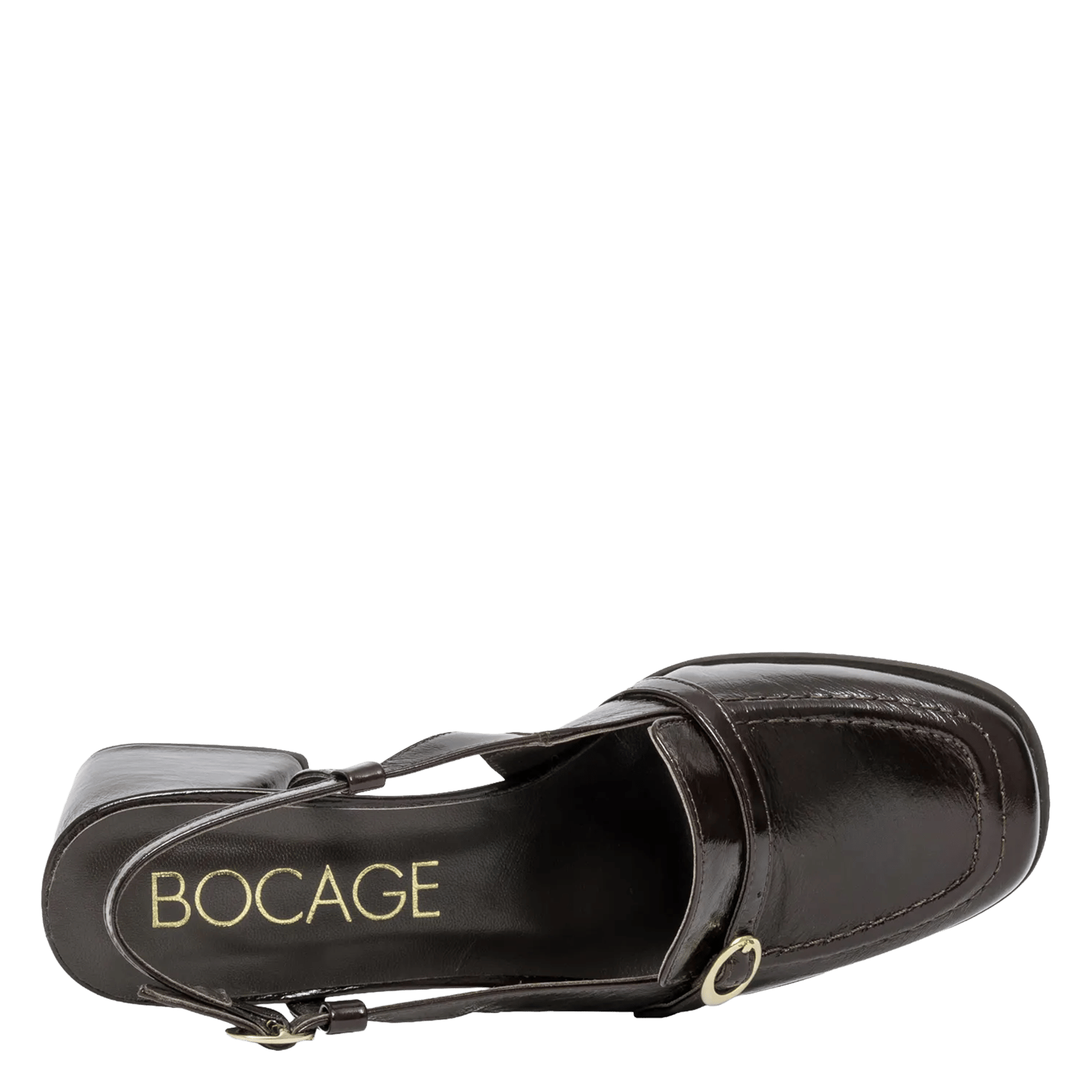 Slingback-Pumps aus Leder | Braun BOCAGE Damen