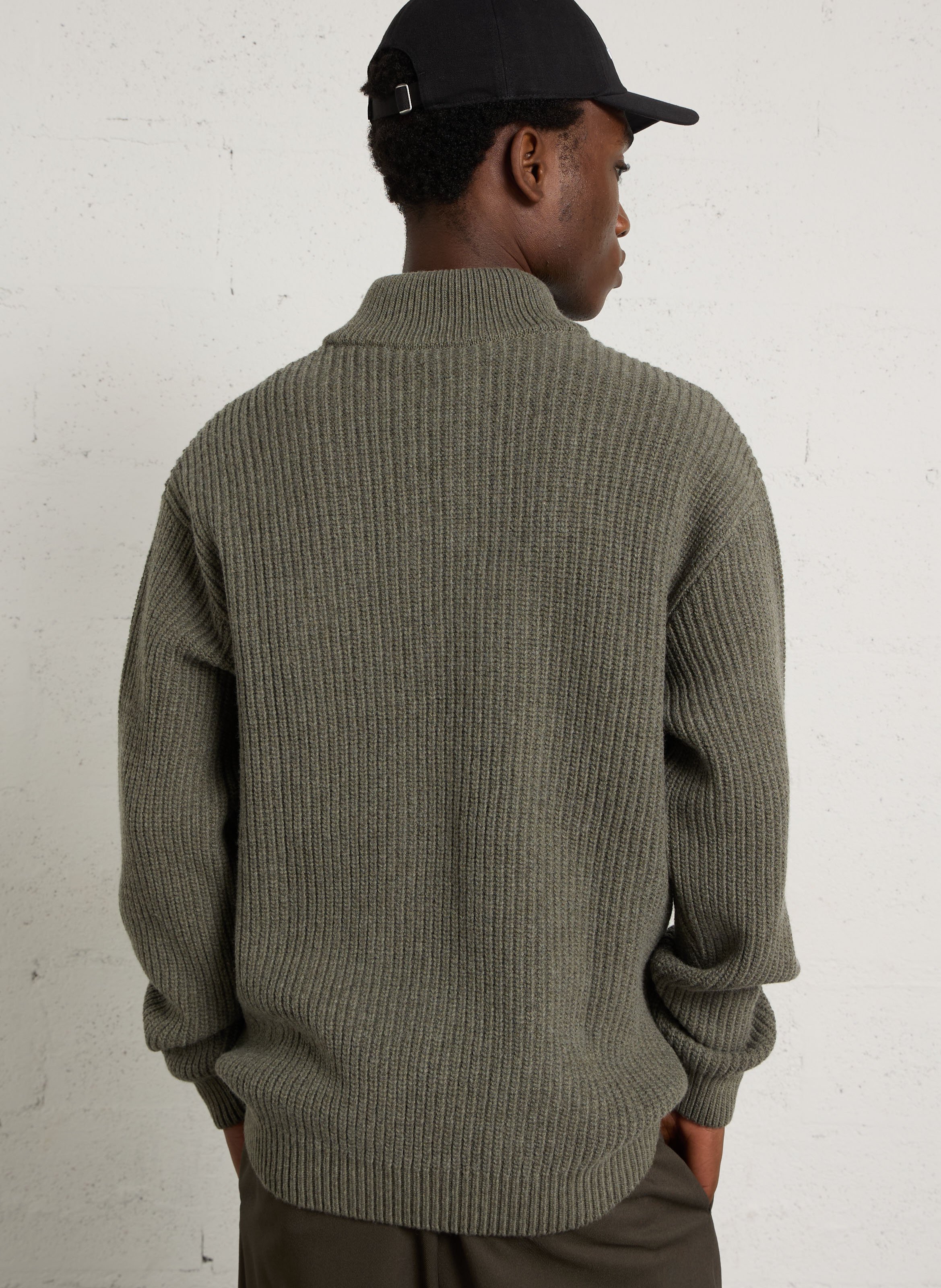 Troyer aus Wolle COLORFUL STANDARD Khaki