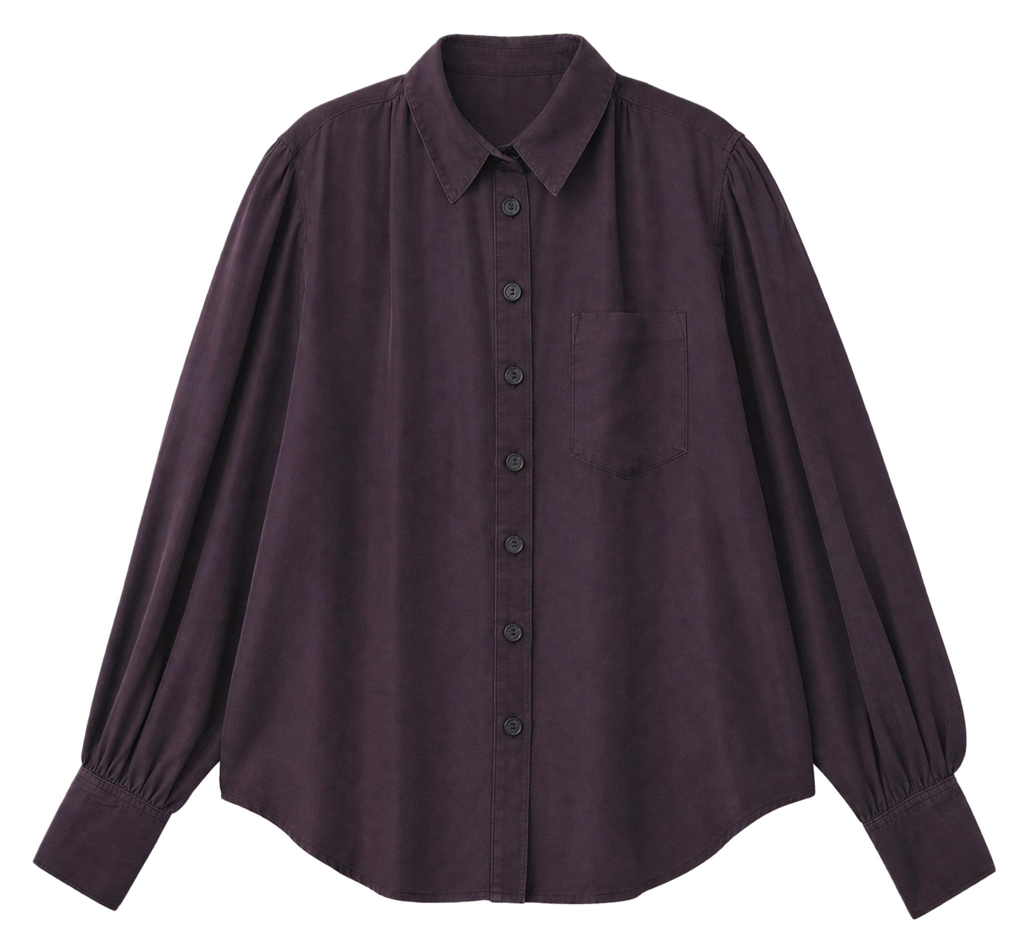 Loose-fit shirt with classic collar IRO Purple