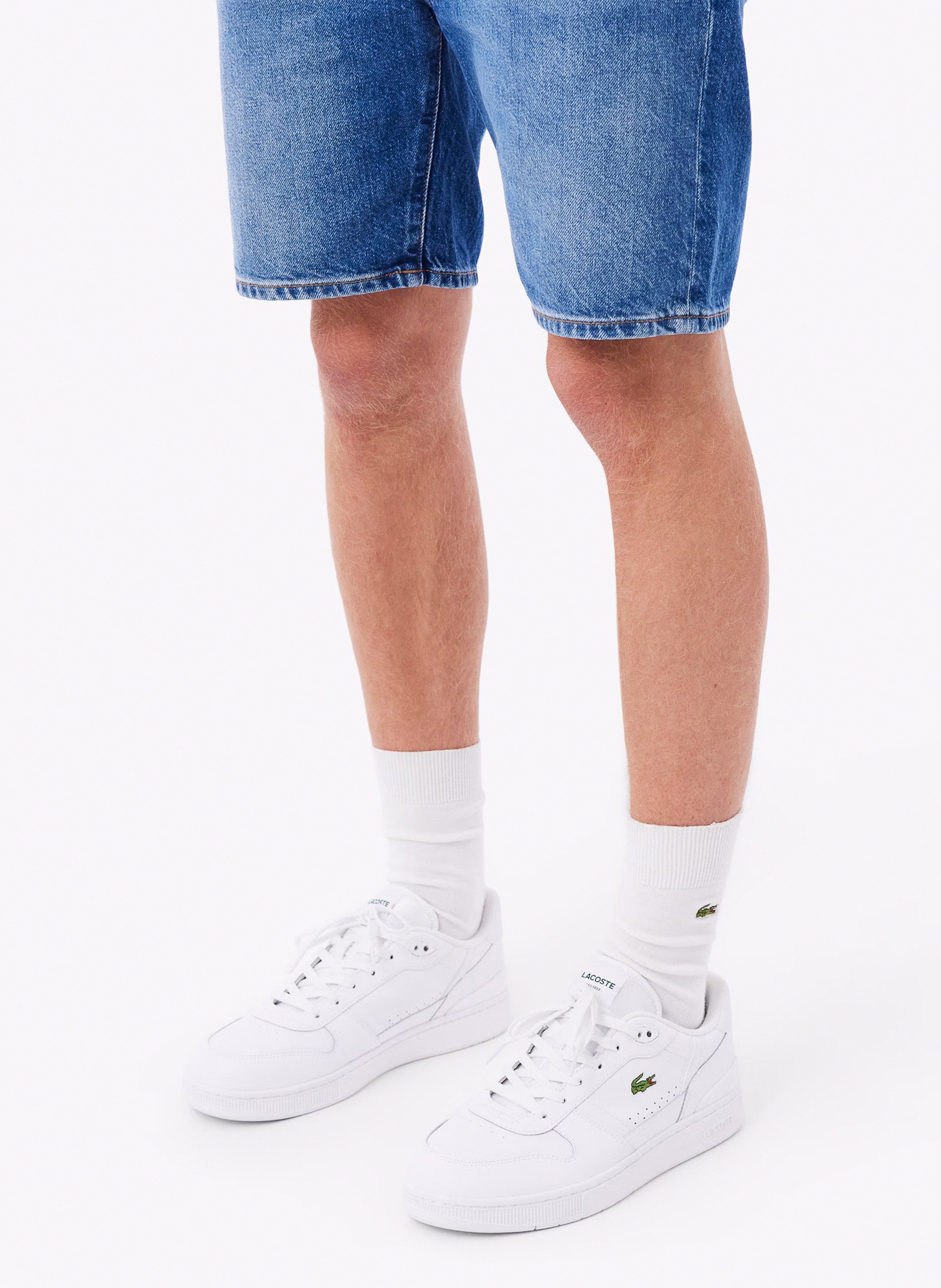 Lage, leren sneakers LACOSTE Veelkleurig