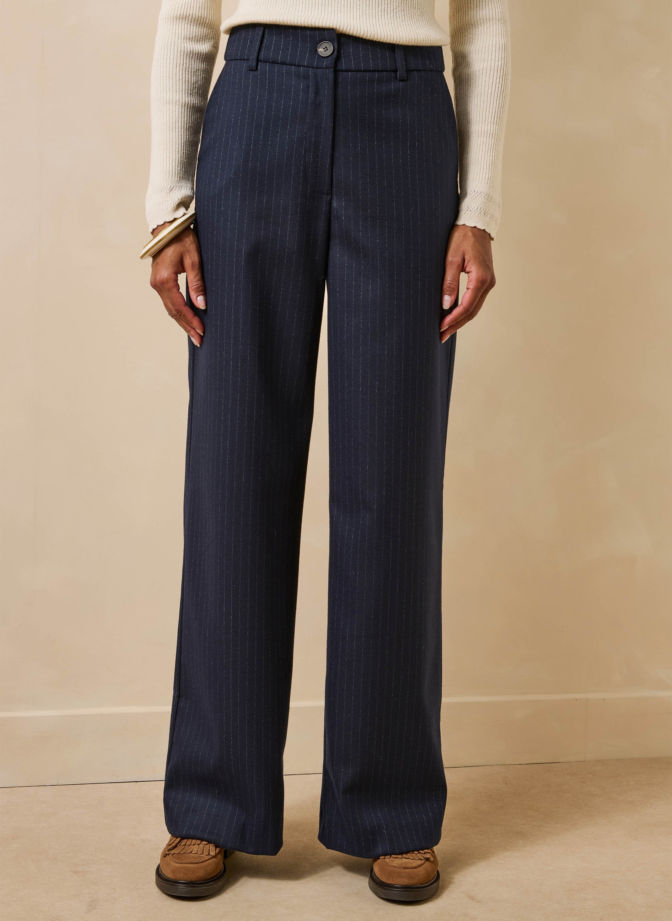 Pantalon large à rayures LA FEE MARABOUTEE