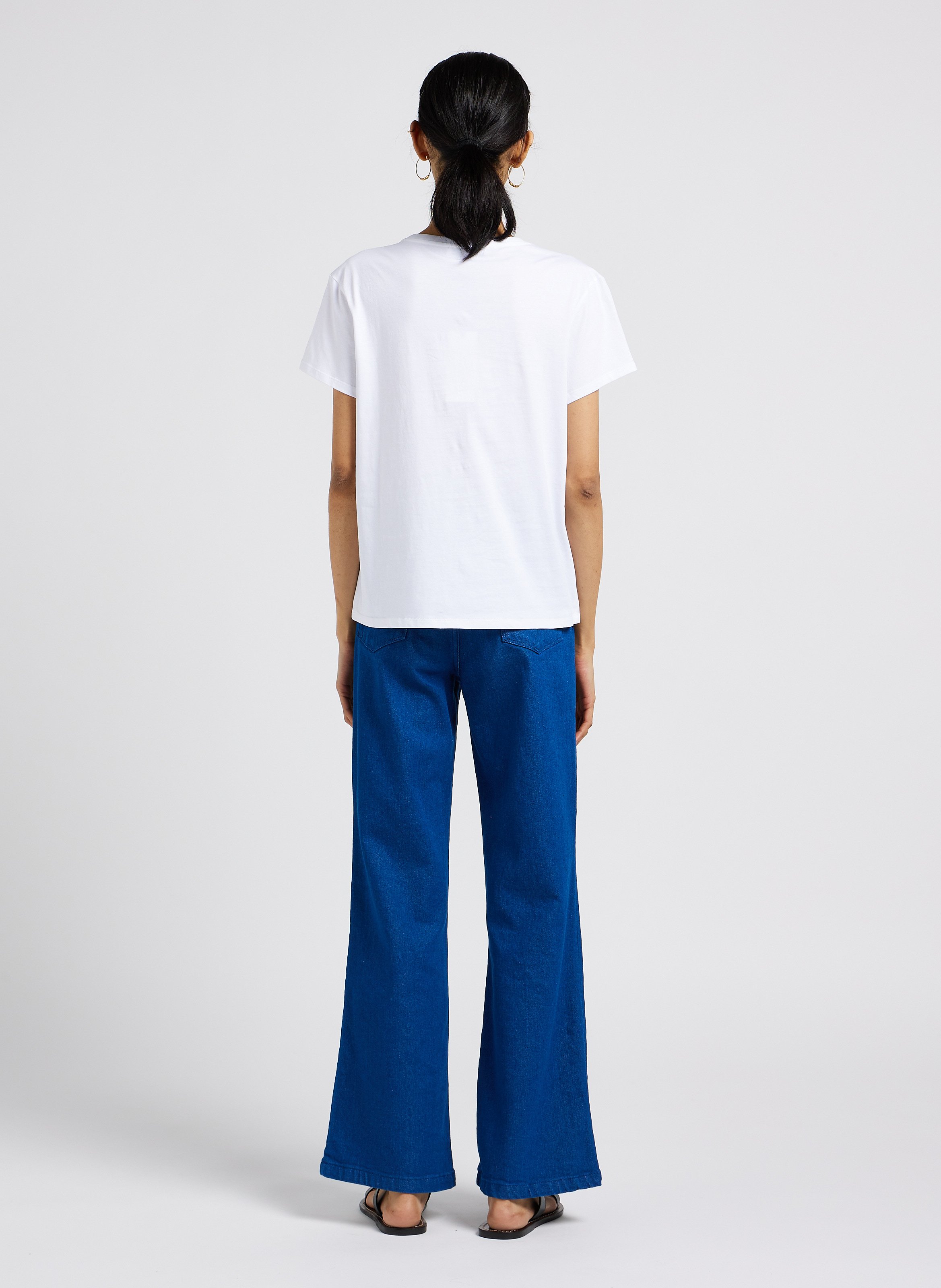 Flared Cottonblend Jeans One Wash Bellerose Women Place des Tendances