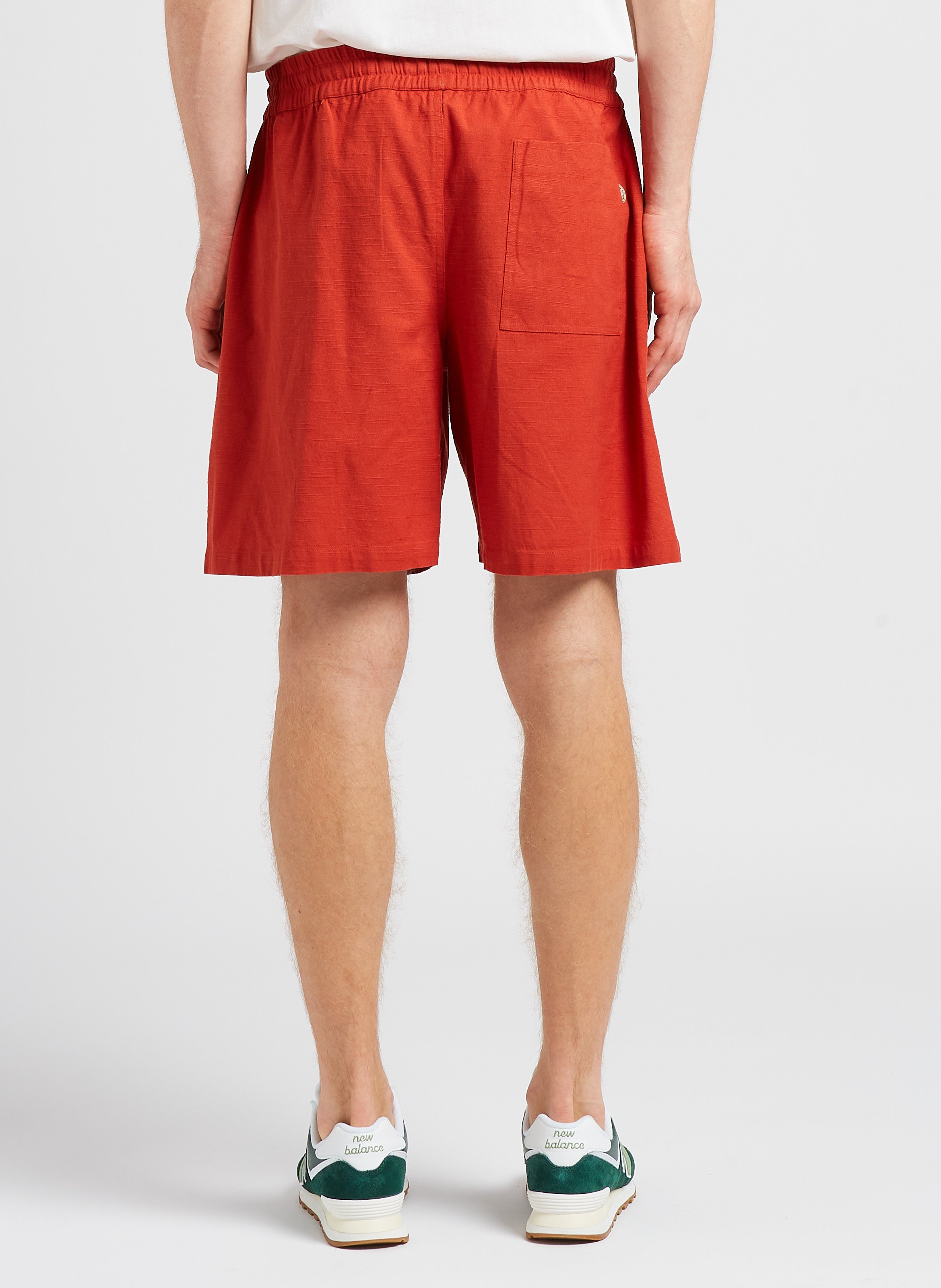 Waffle cotton shorts THINKING MU Red