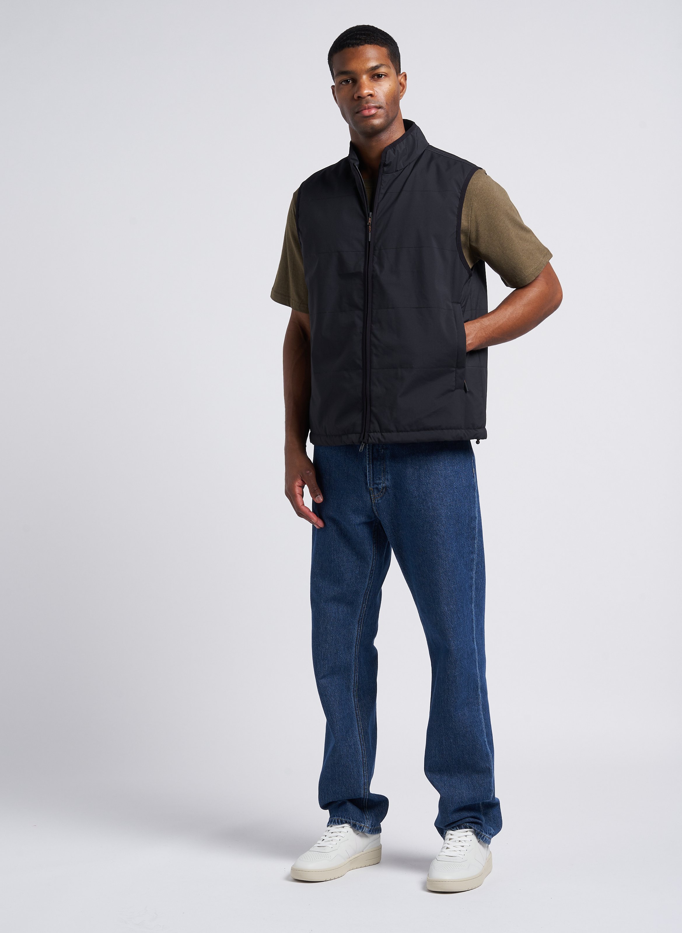 Rundhals-T-Shirt aus Bio-Baumwolle, Regular Fit KNOWLEDGE COTTON APPAREL Khaki