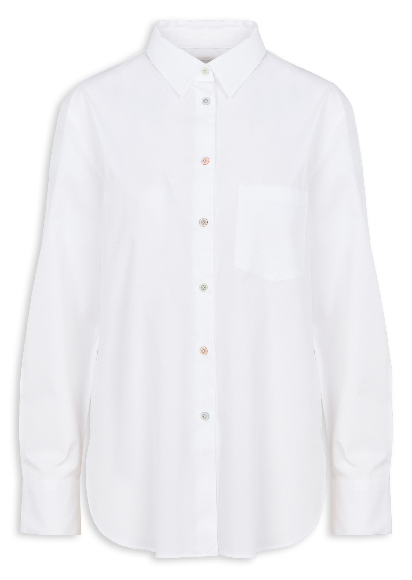 Cotton-blend shirt with classic collar PAUL SMITH White