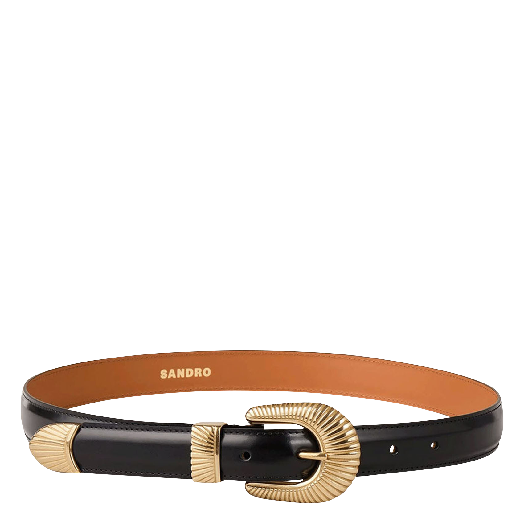 Ceinture en cuir SANDRO Noir