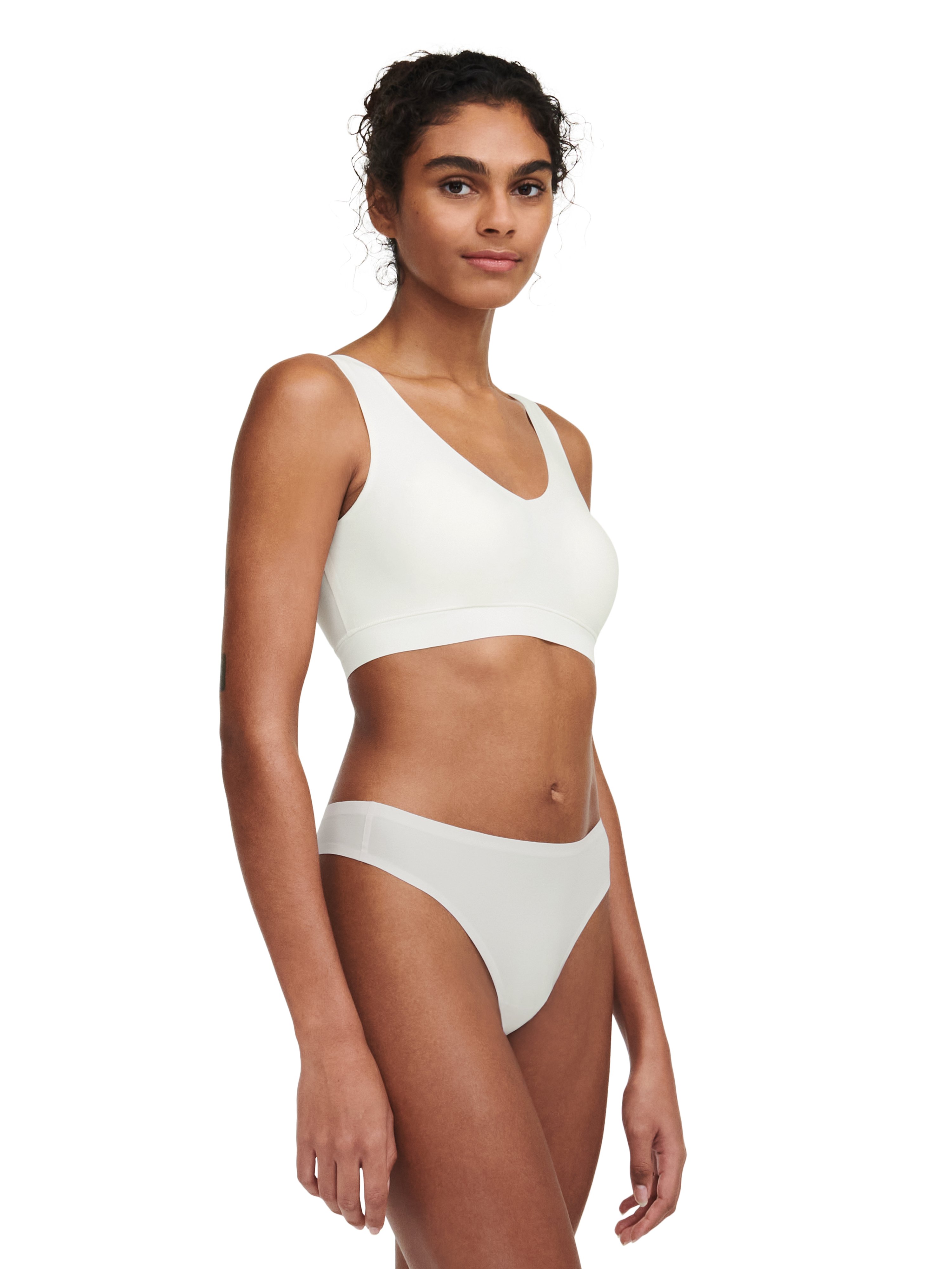 Crop top with cups CHANTELLE Beige