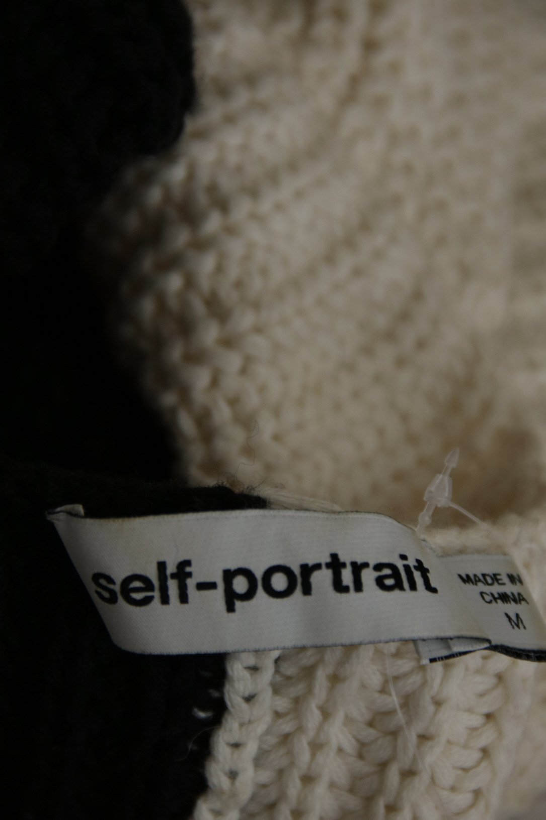 Monochrome cotton jacket SELF PORTRAIT - Seconde Main White