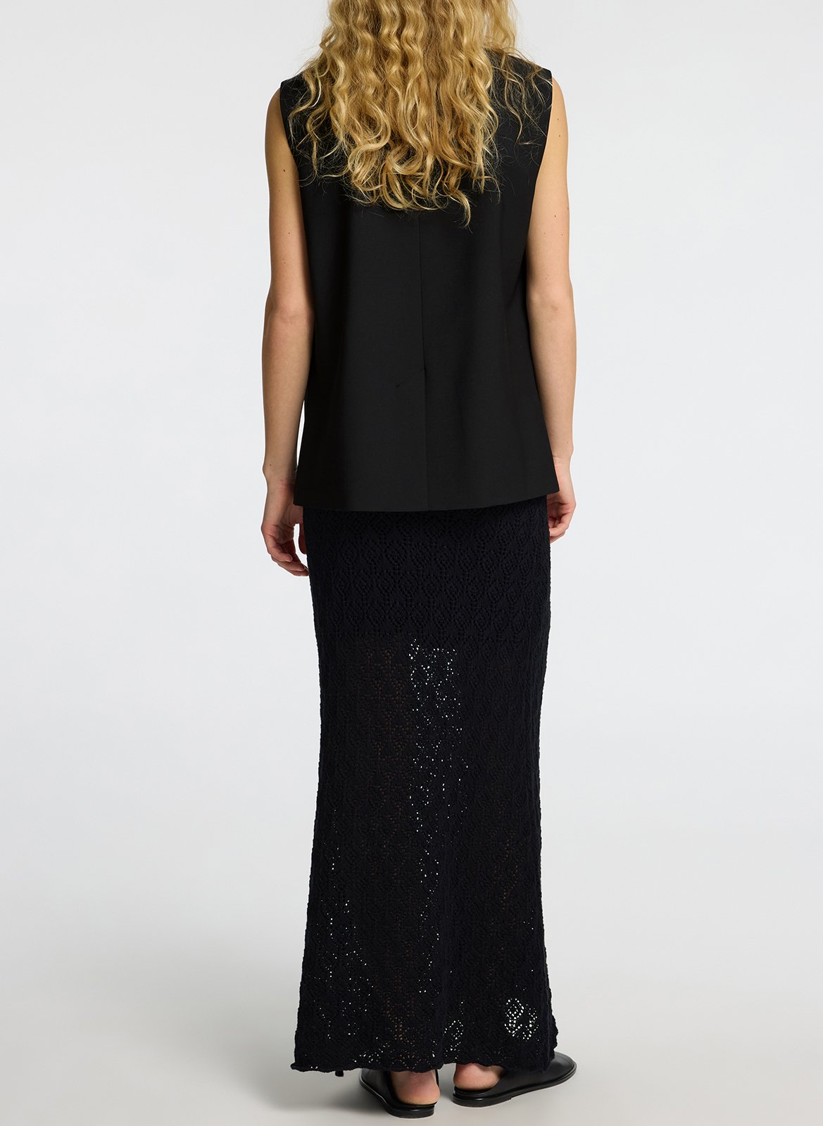 Straight wool mix jacket SELECTED Black