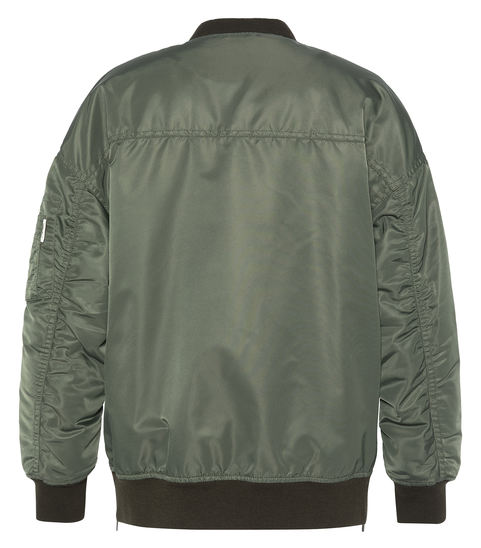 Veste col teddy  SCHOTT Vert