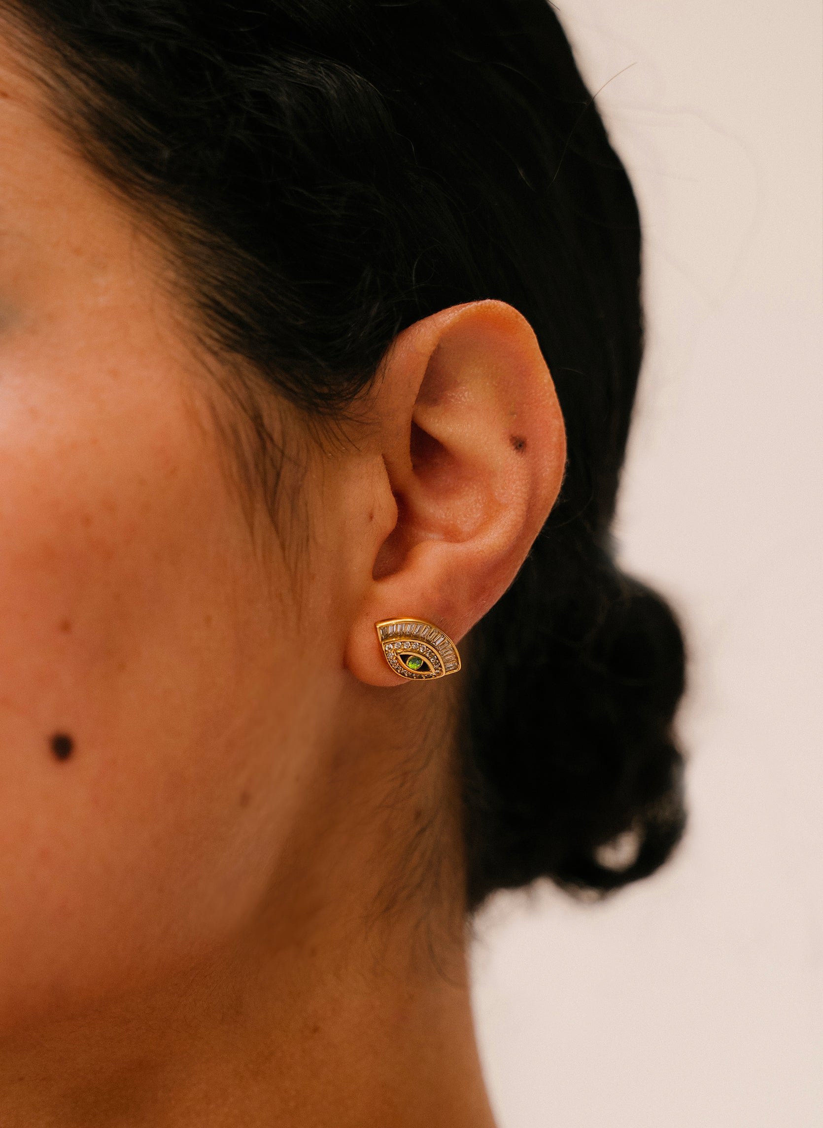 Anubis earrings AEC Paris Green