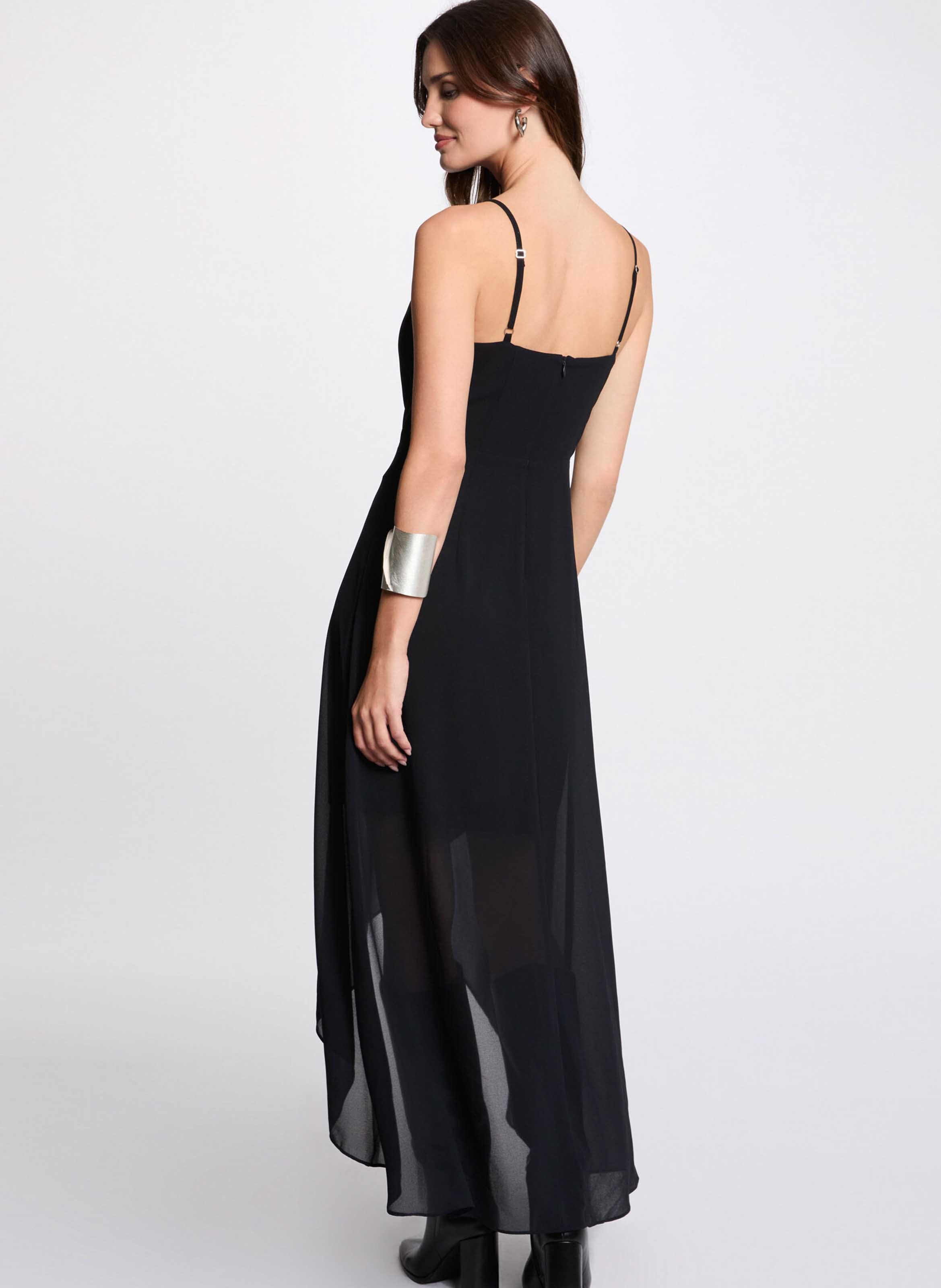 Robe midi col benitier MORGAN Bleu