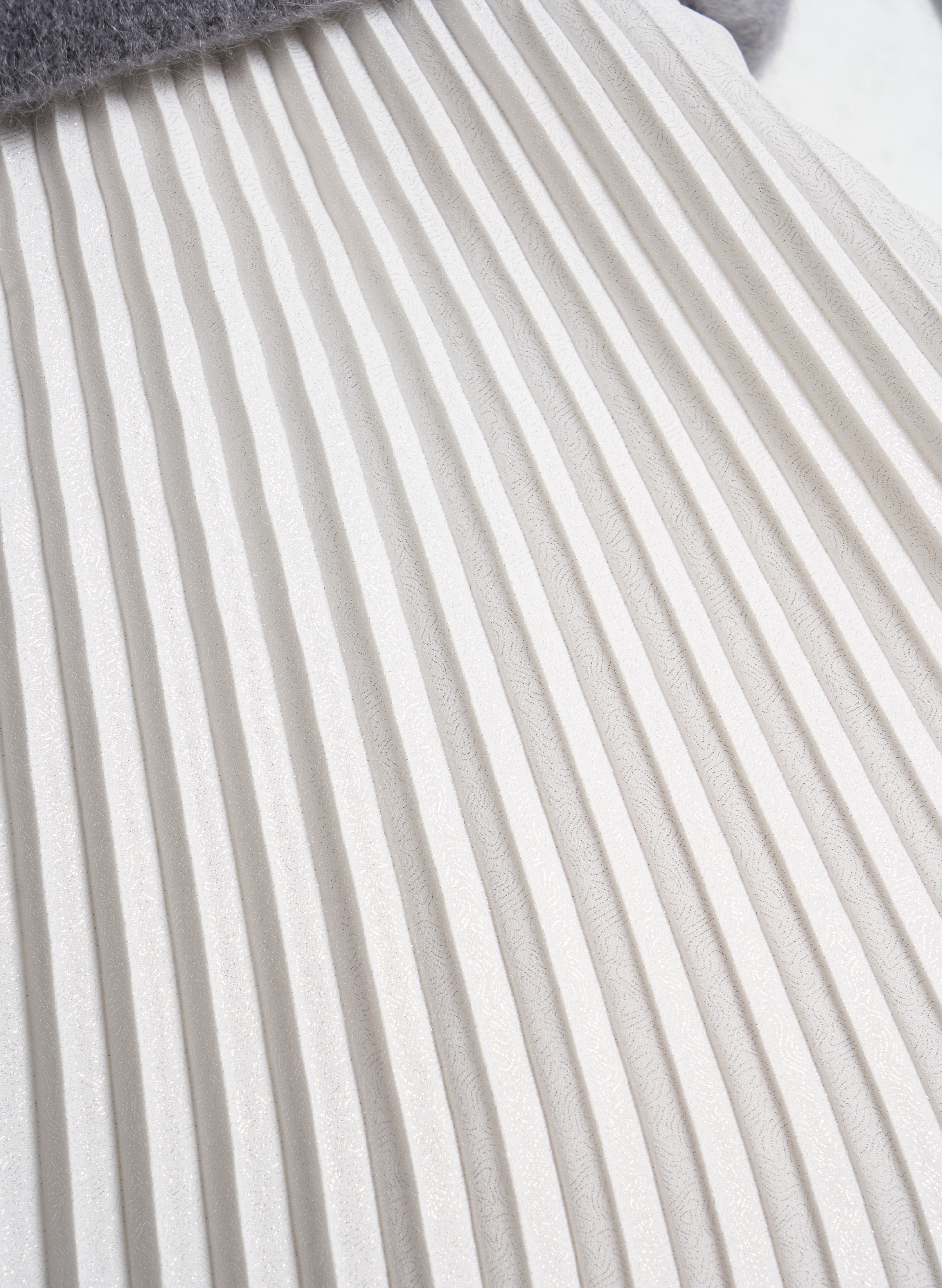 Langer Faltenrock IKKS Weiss