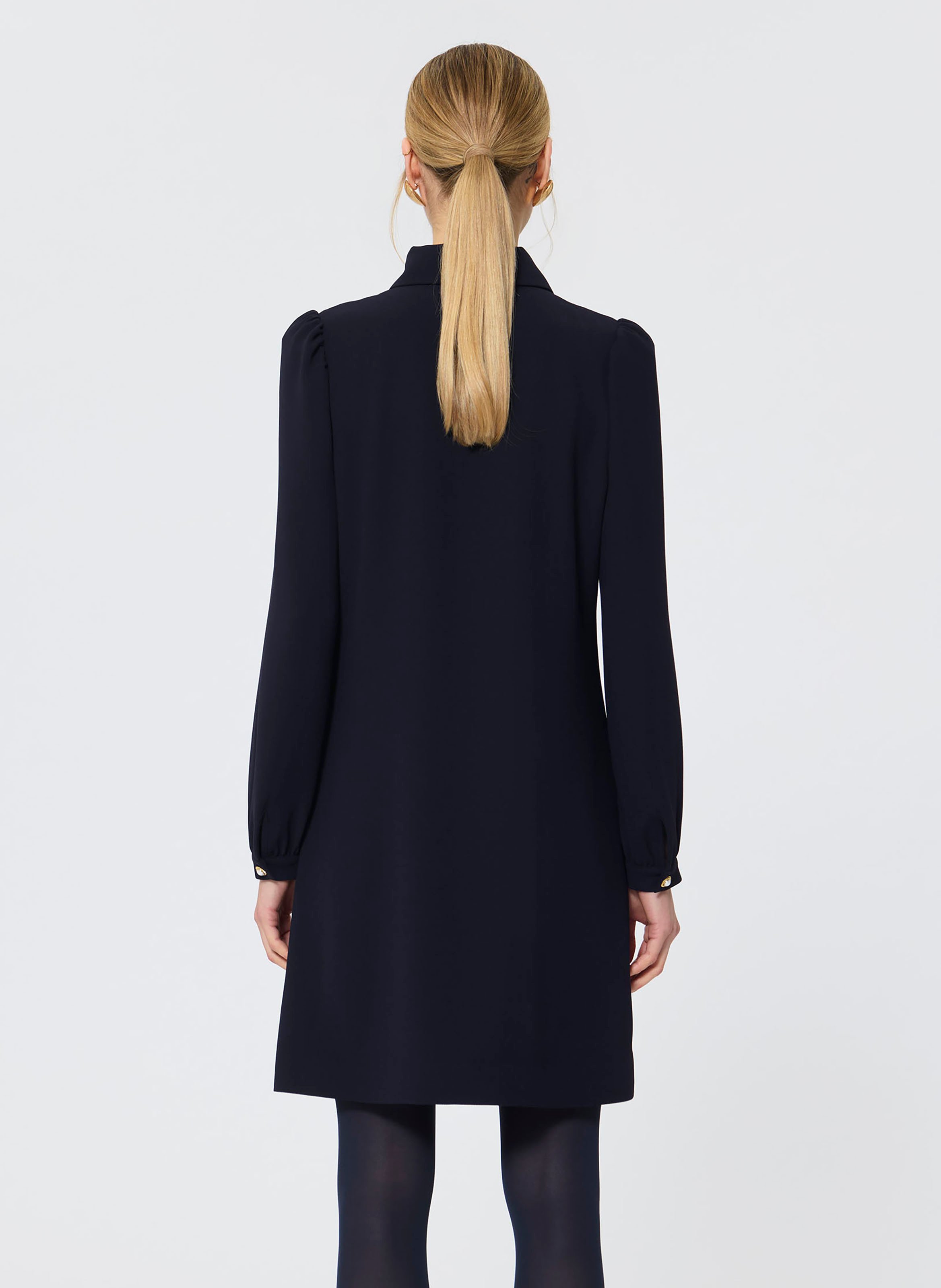 Vestito corto con collo classico TARA JARMON Blu