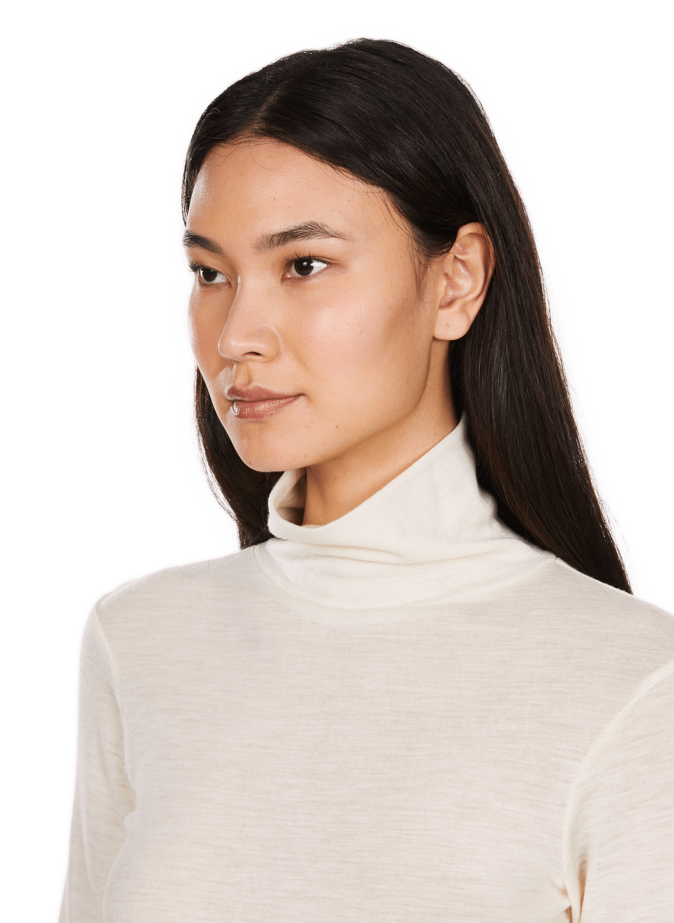 Wool turtleneck T-shirt SAISON 1865 Beige