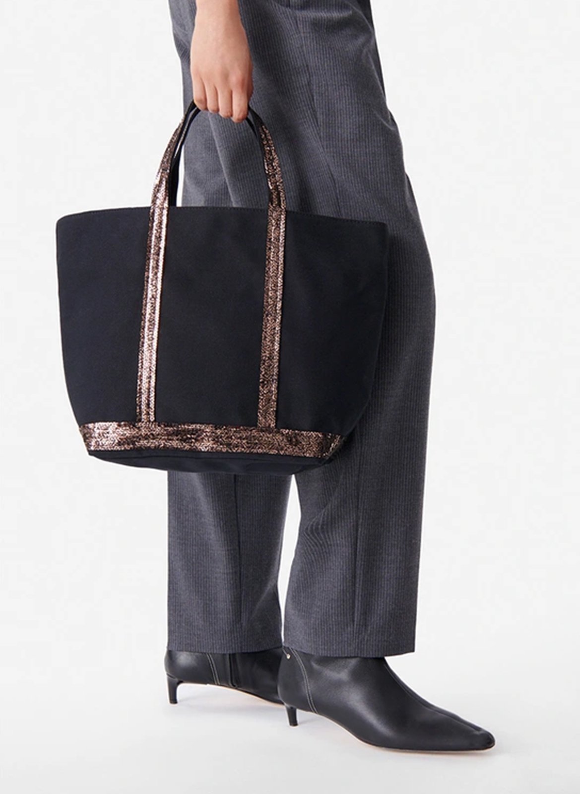 Cotton tote bag VANESSA BRUNO Black