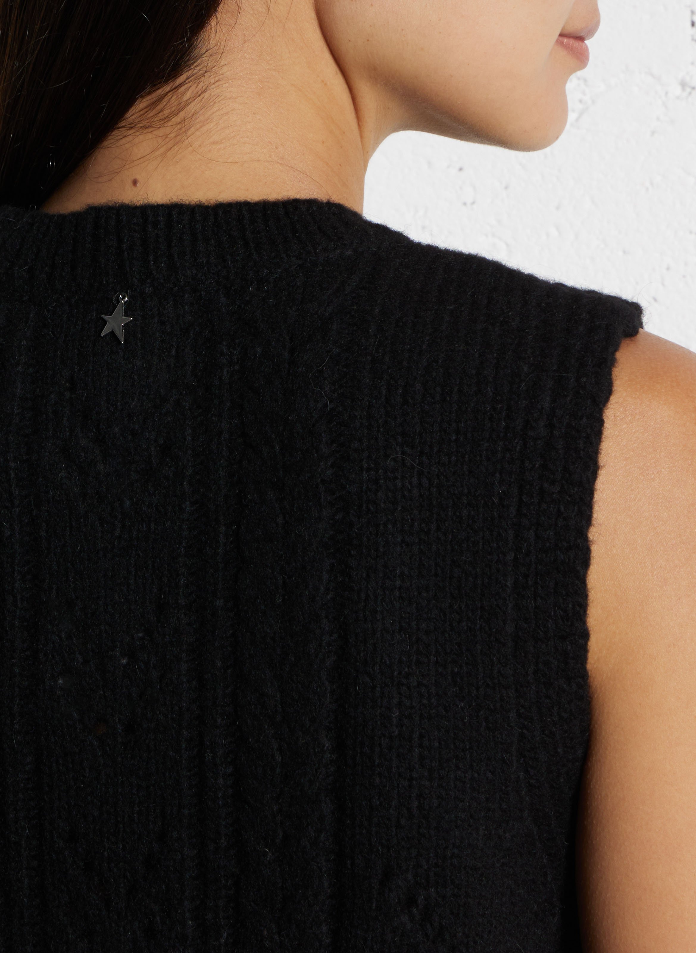 Pull court sans manches uni SUD EXPRESS Noir