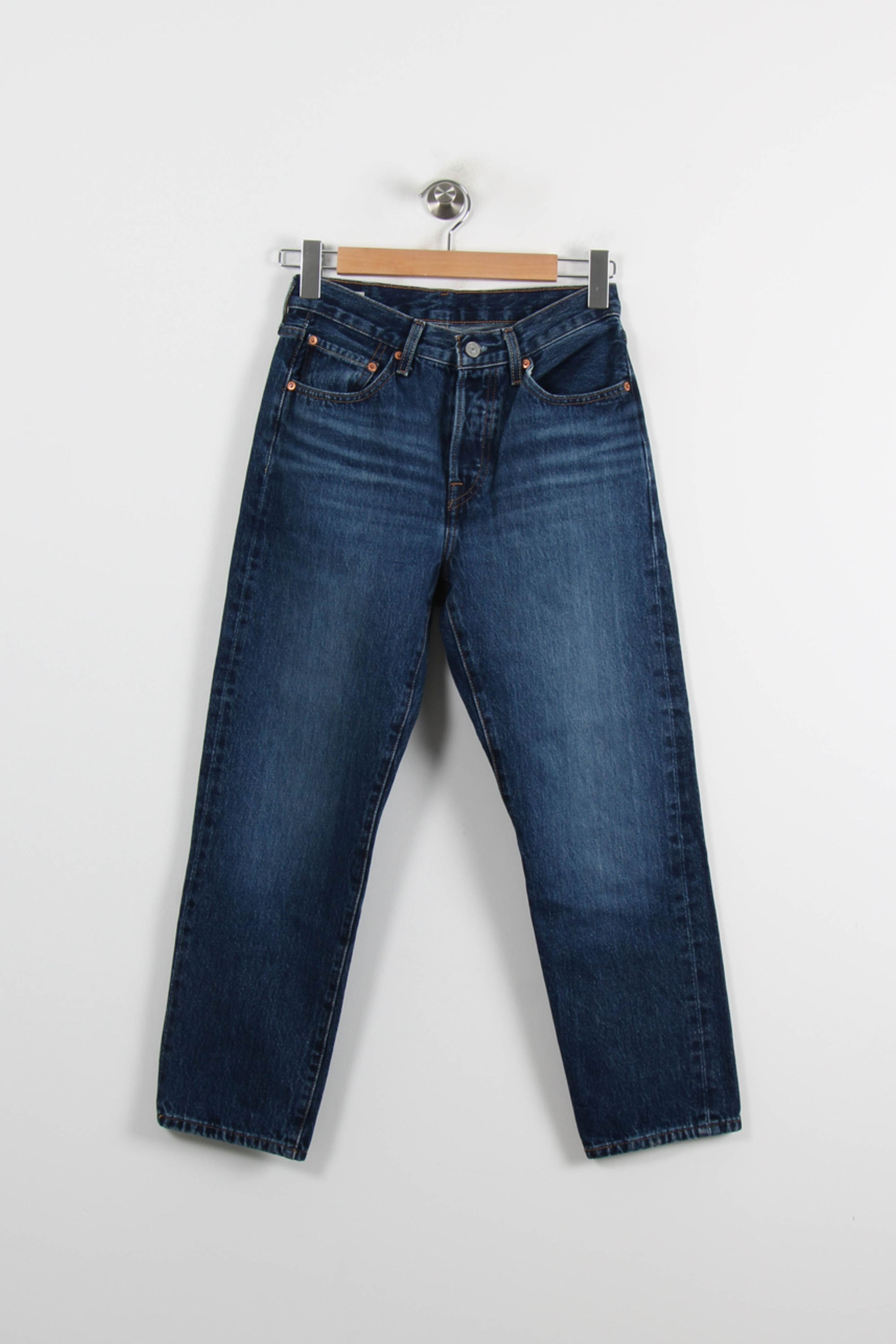 Cropped slim jeans with studs LEVI'S - Seconde main Blue