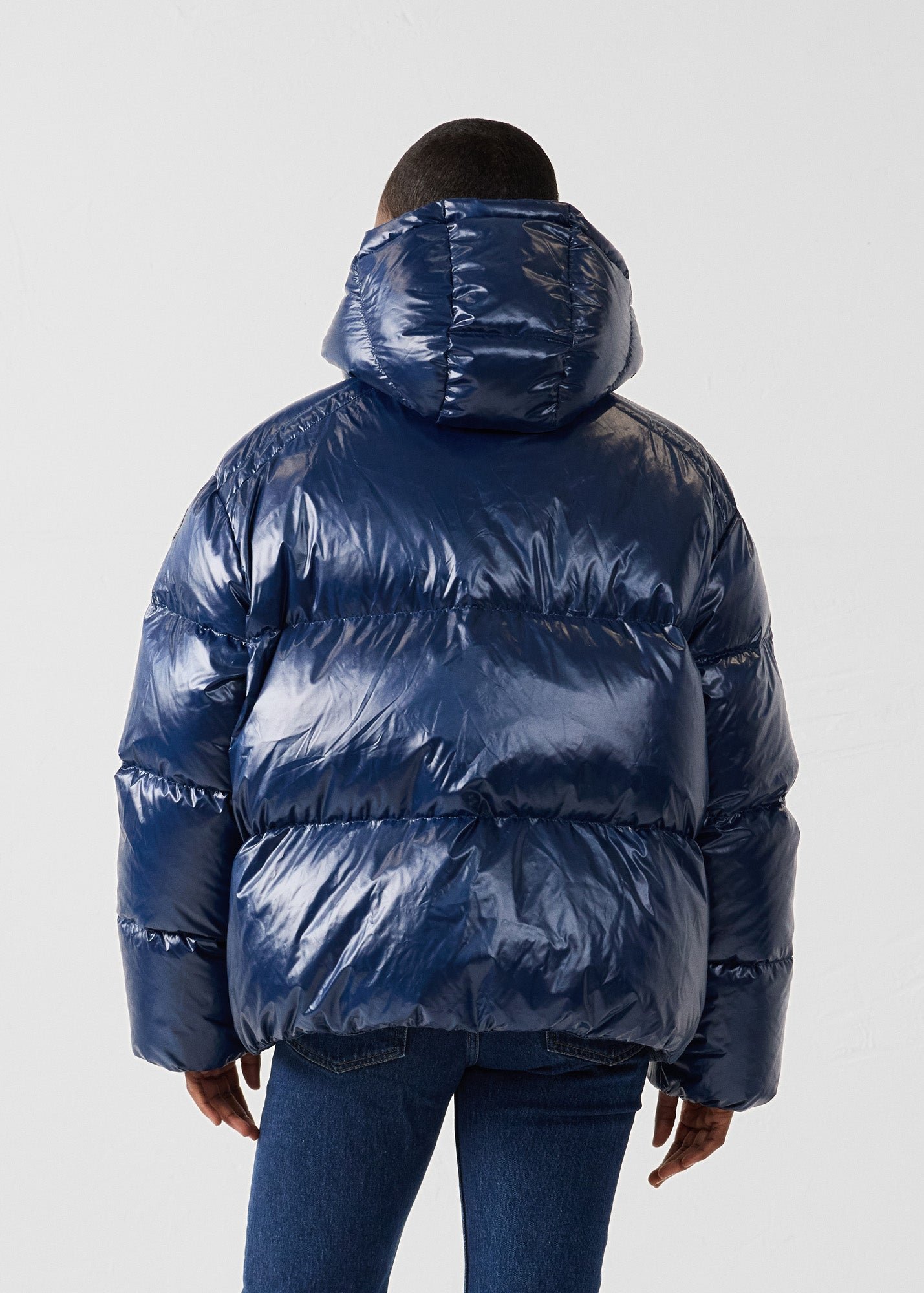 Shiny extreme cold puffer jacket JOTT Blue