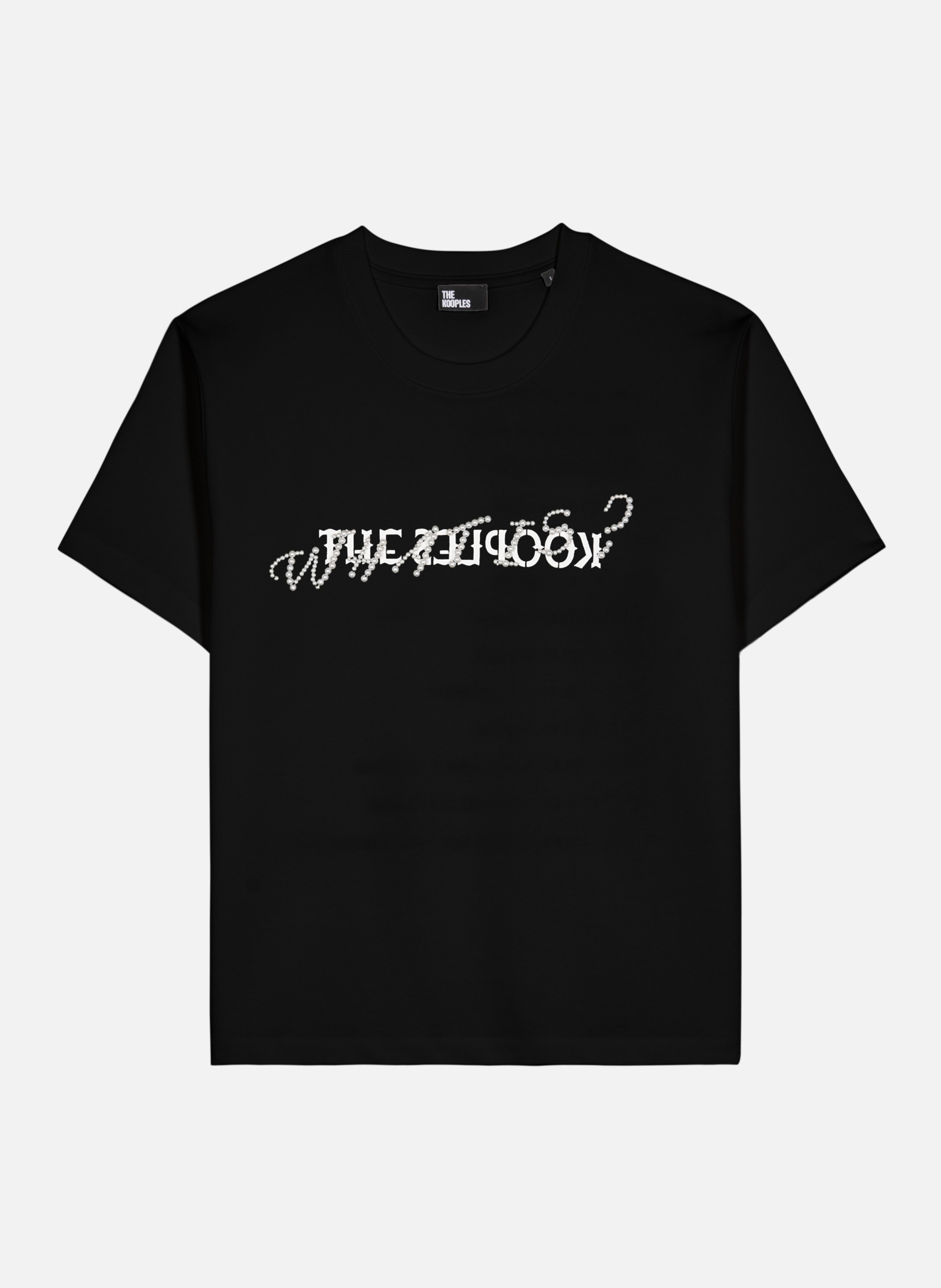 T-shirt with pearls Black