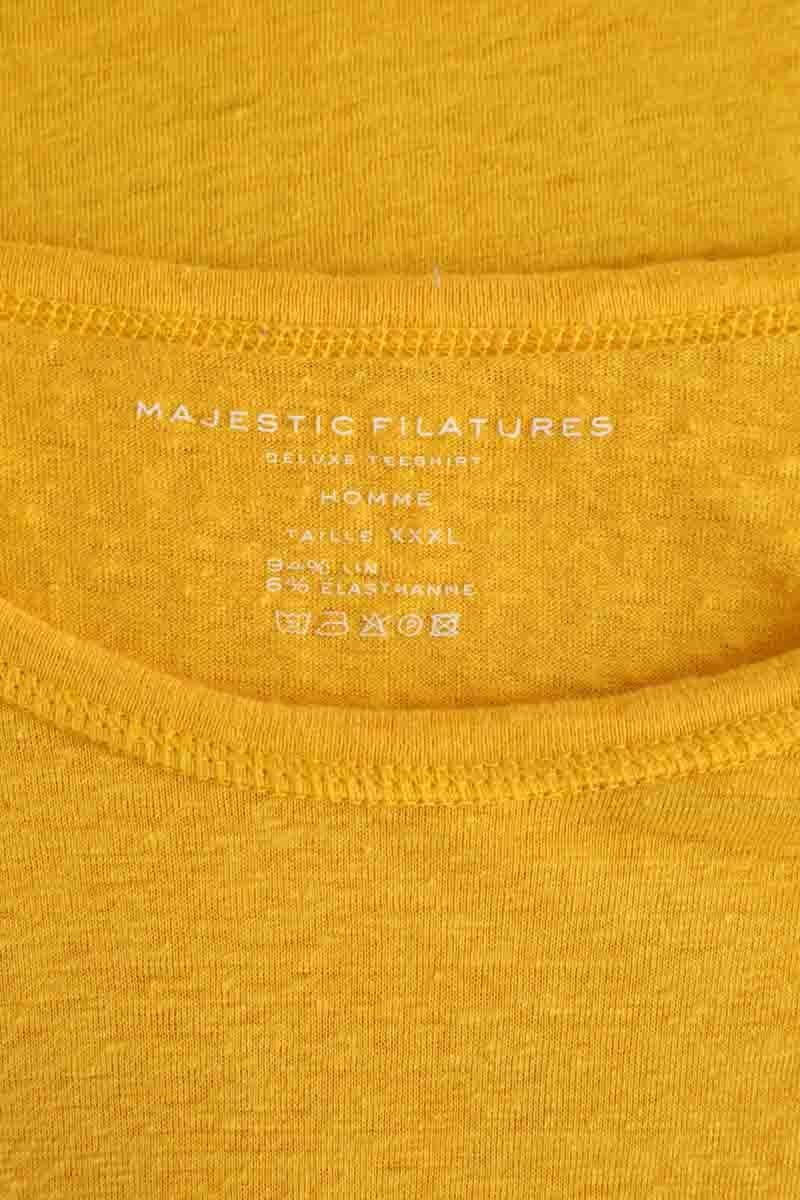 T-shirt MAJESTIC FILATURES - SECONDE MAIN Yellow
