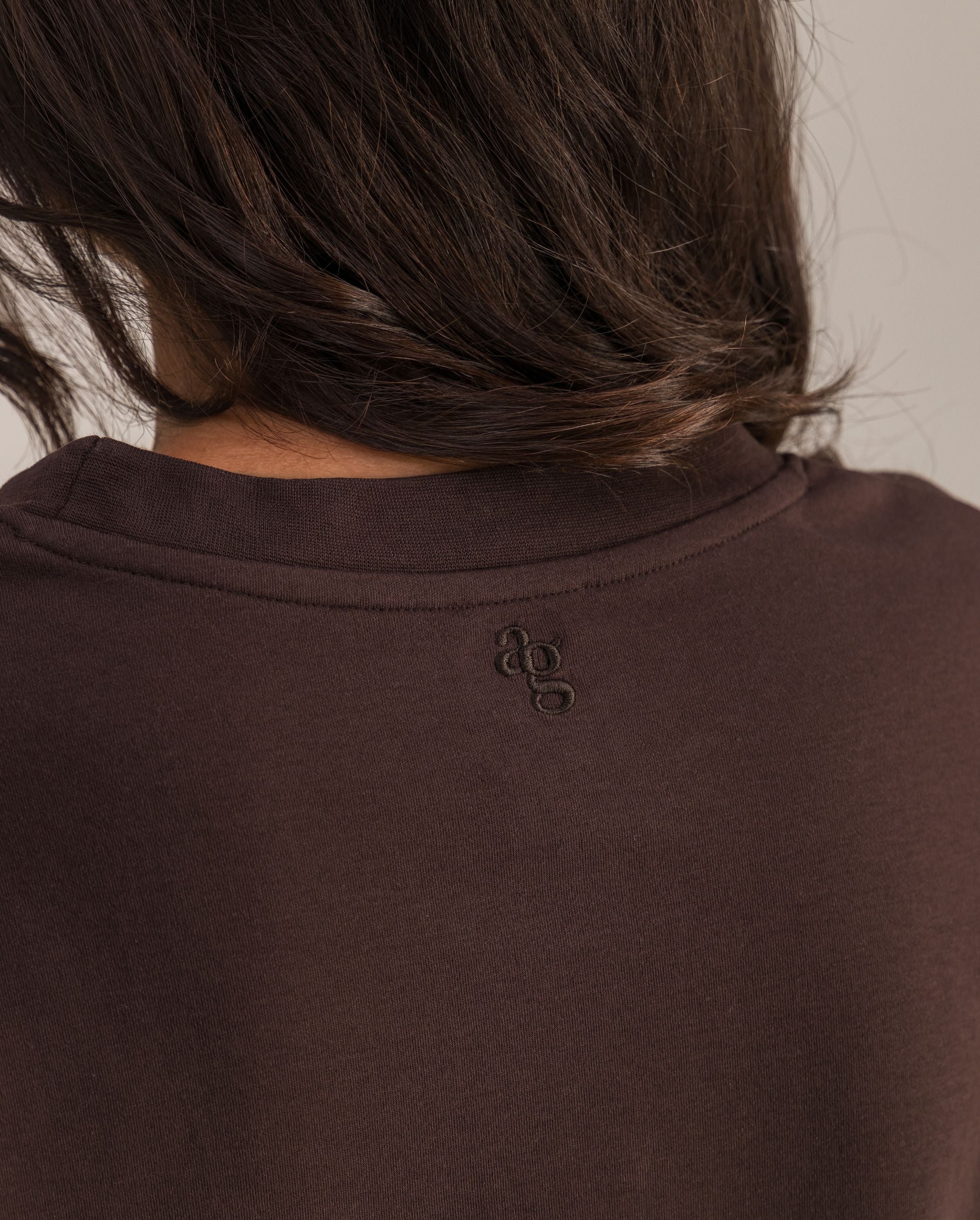 Women's organic cotton t-shirt, chocolate ANGARDE Brown