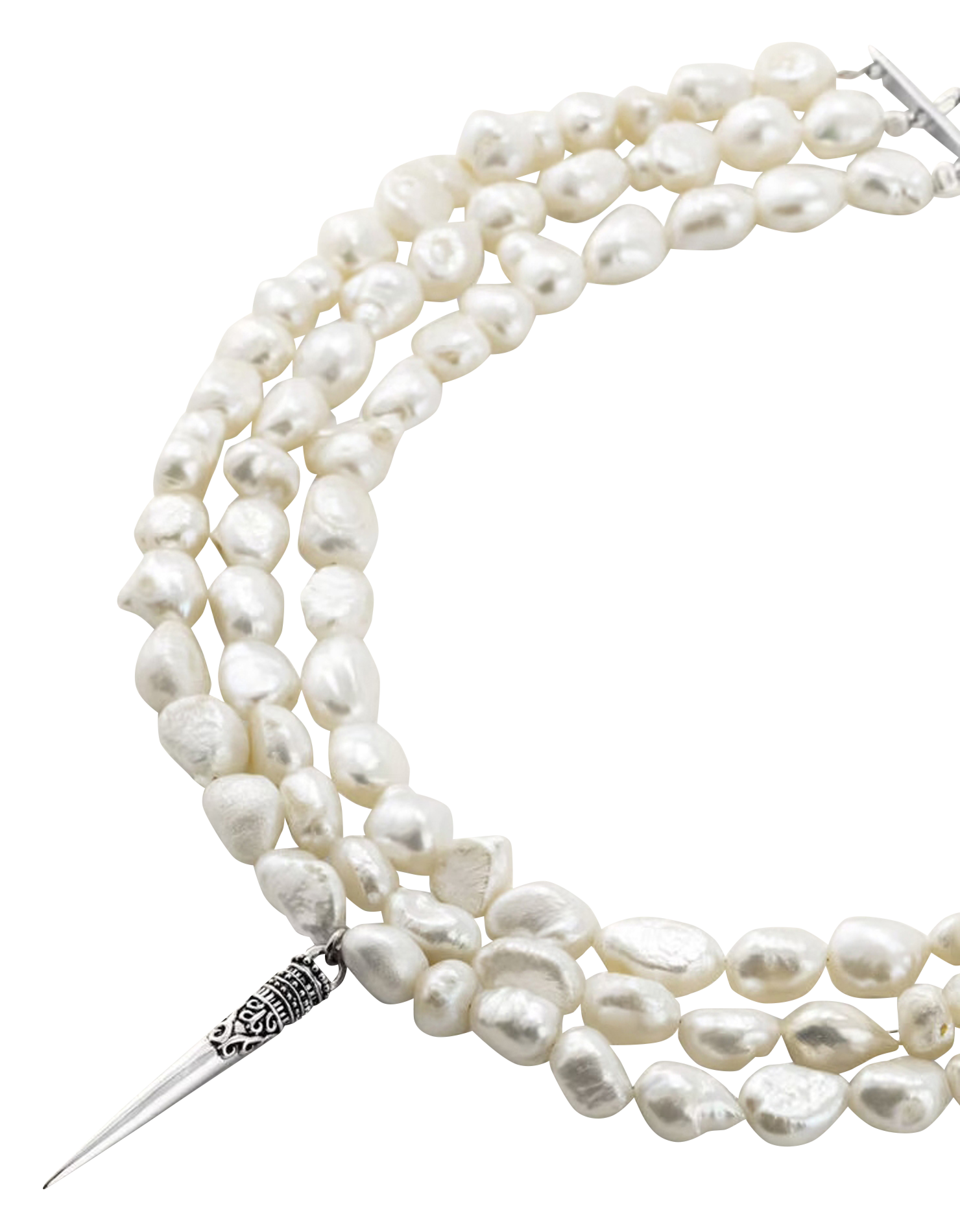 Ketting met kraaltjes BA&SH Zilver