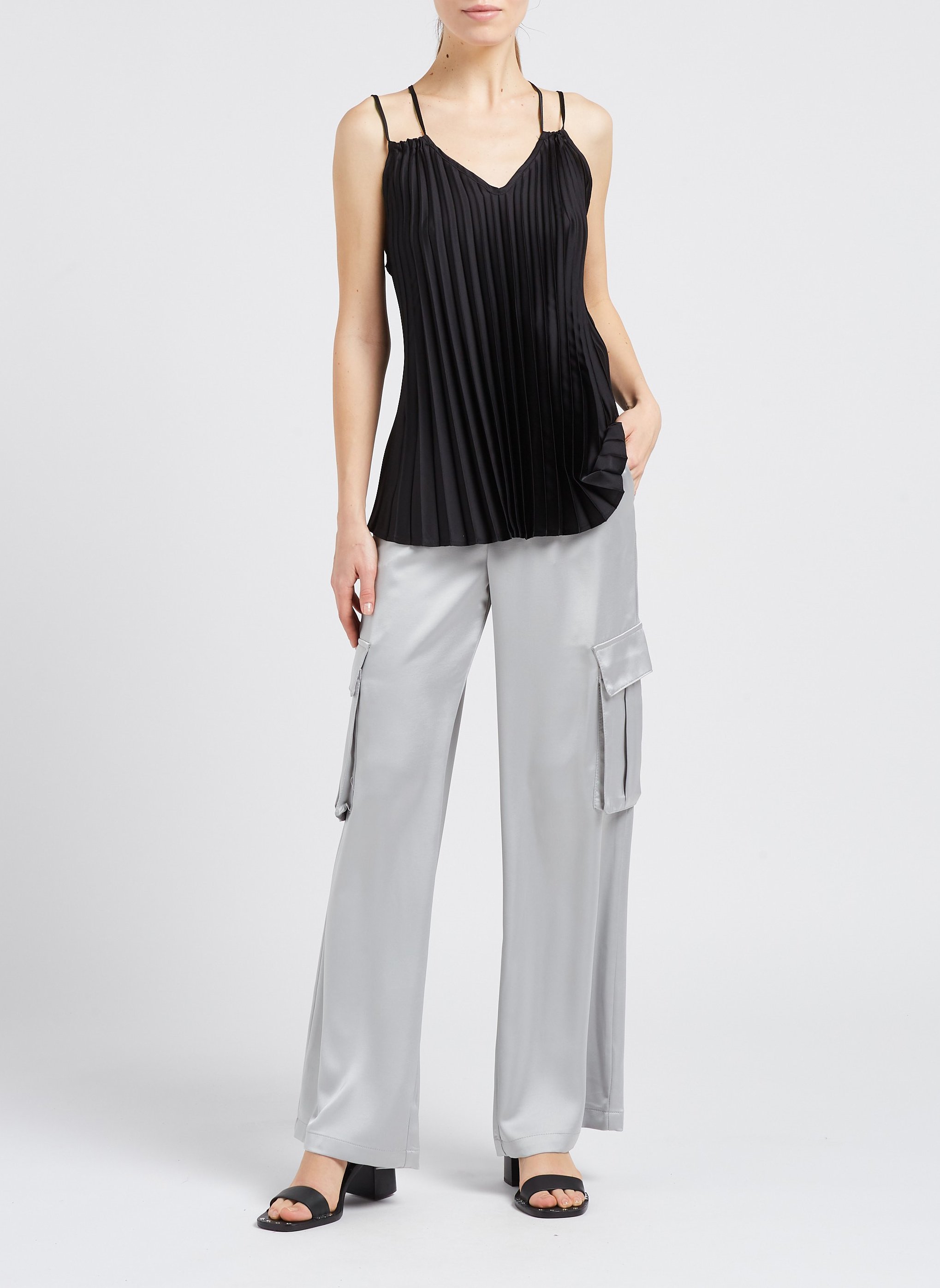 Pantalon cargo ample IMPERIAL Blanc