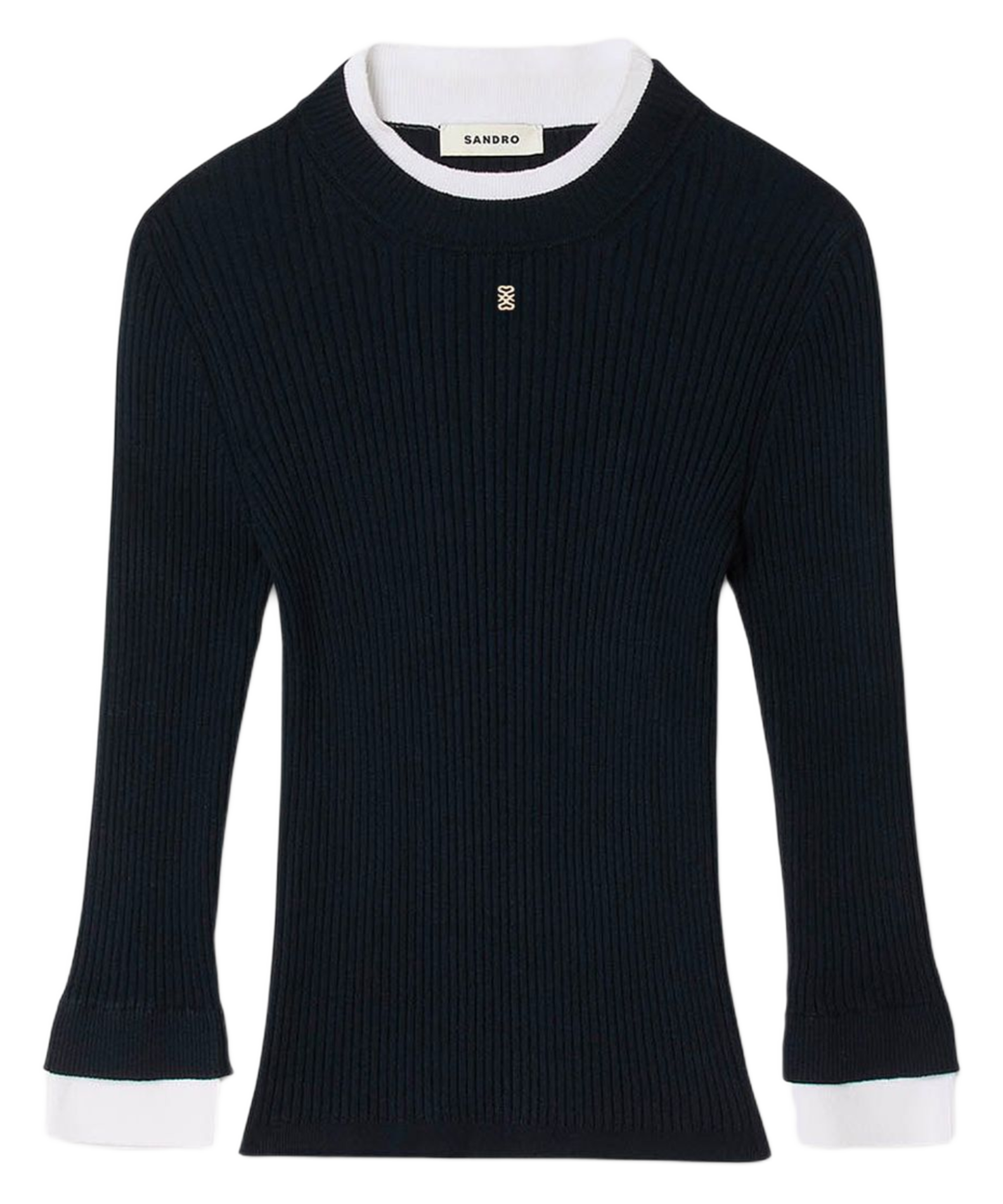 Pull col rond  SANDRO Bleu