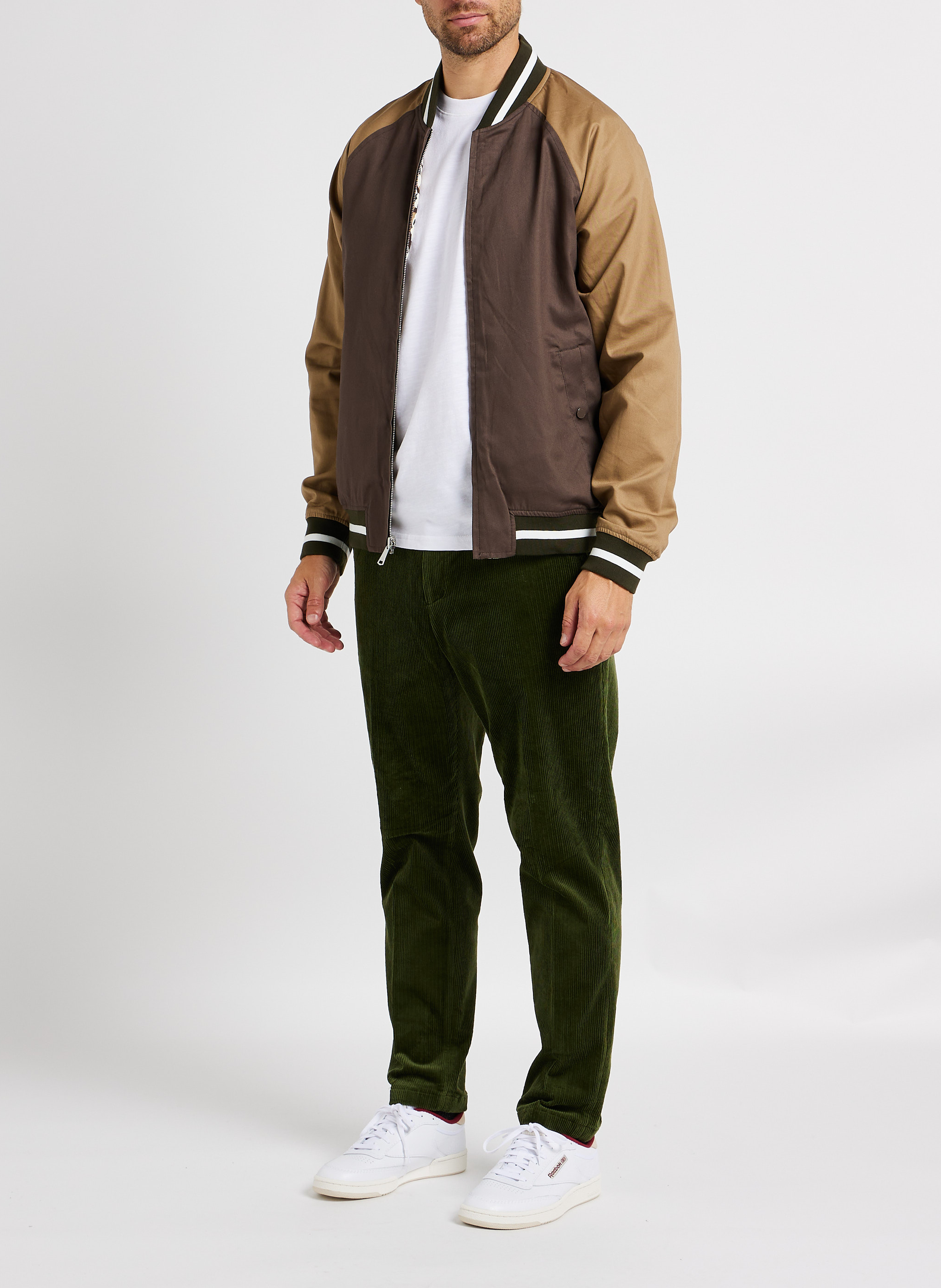 Blouson col rond à imprimé léopard réversible SCOTCH AND SODA Kaki