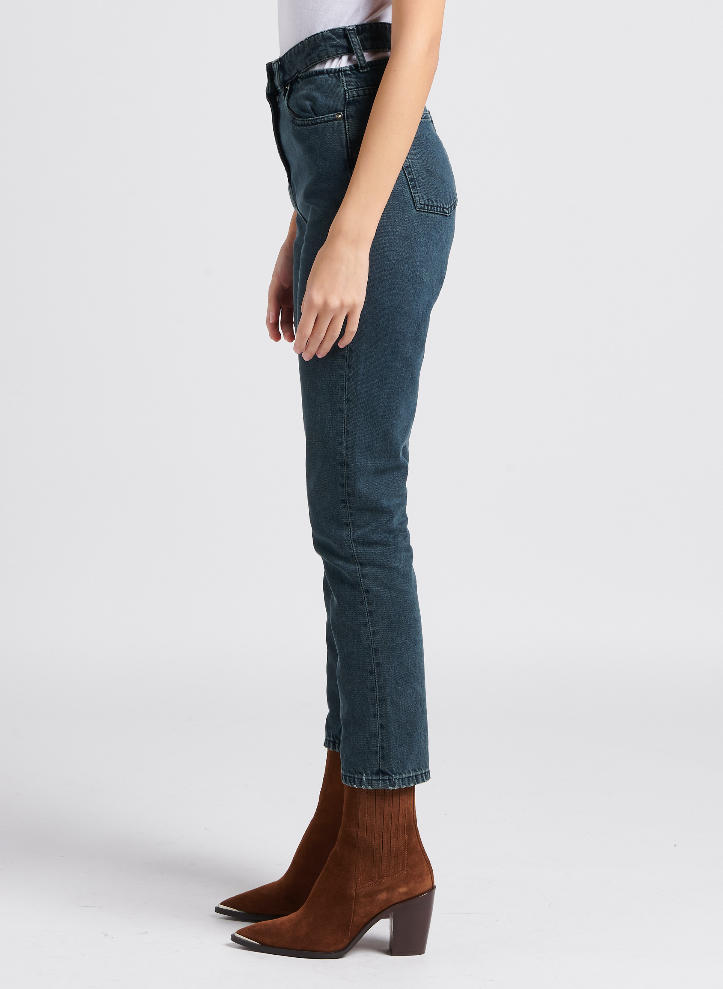 Straight-leg cotton jeans IRO Black