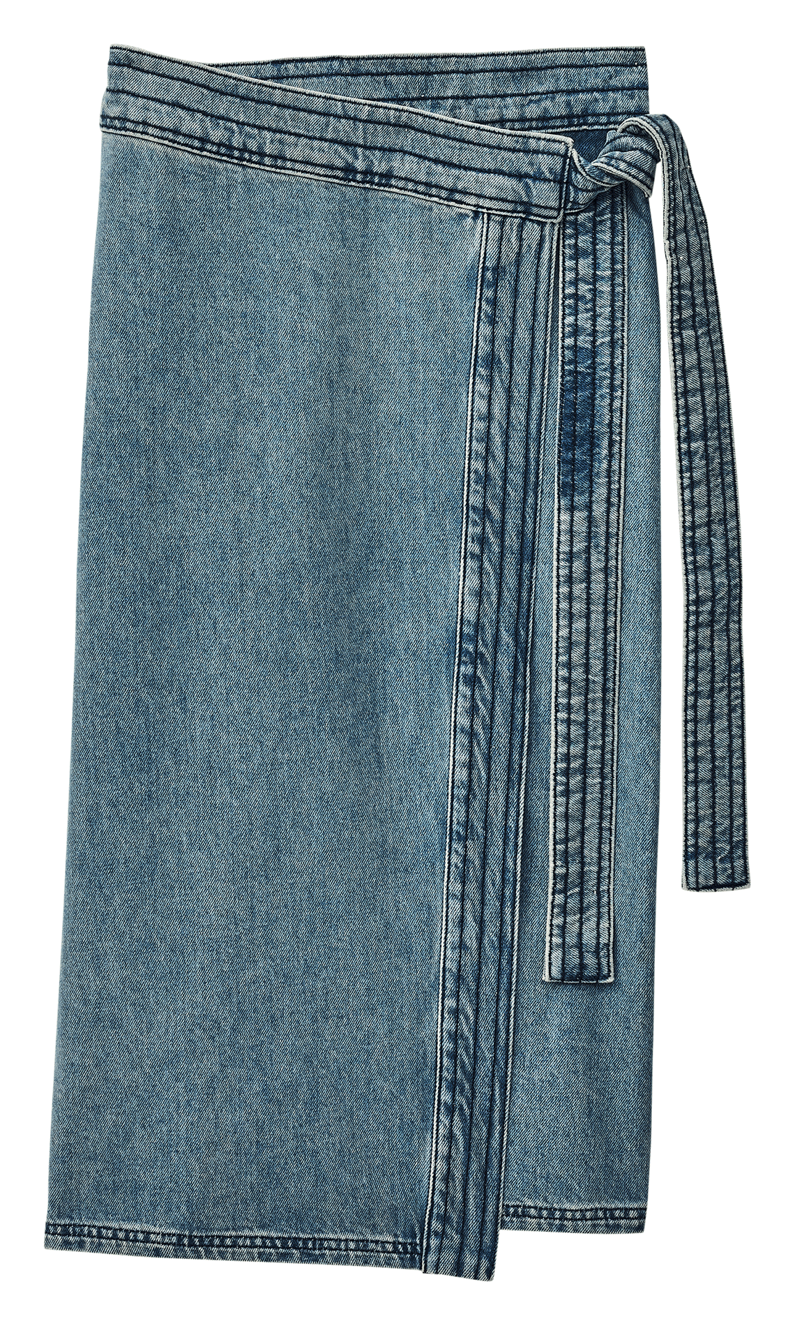 Jupe longue en coton BA&SH Bleu