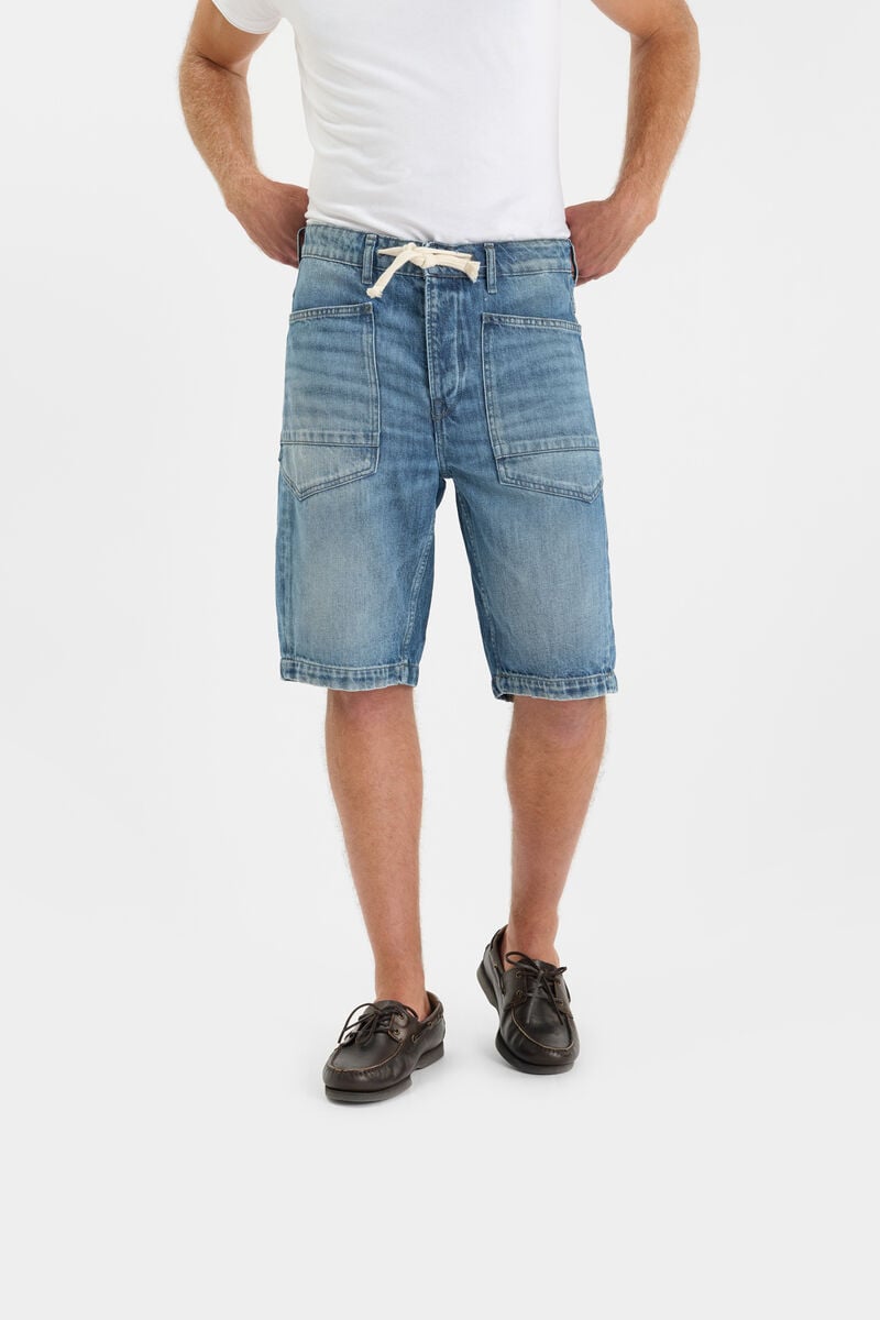 Denim Bermuda Shorts LE TEMPS DES CERISES Blue