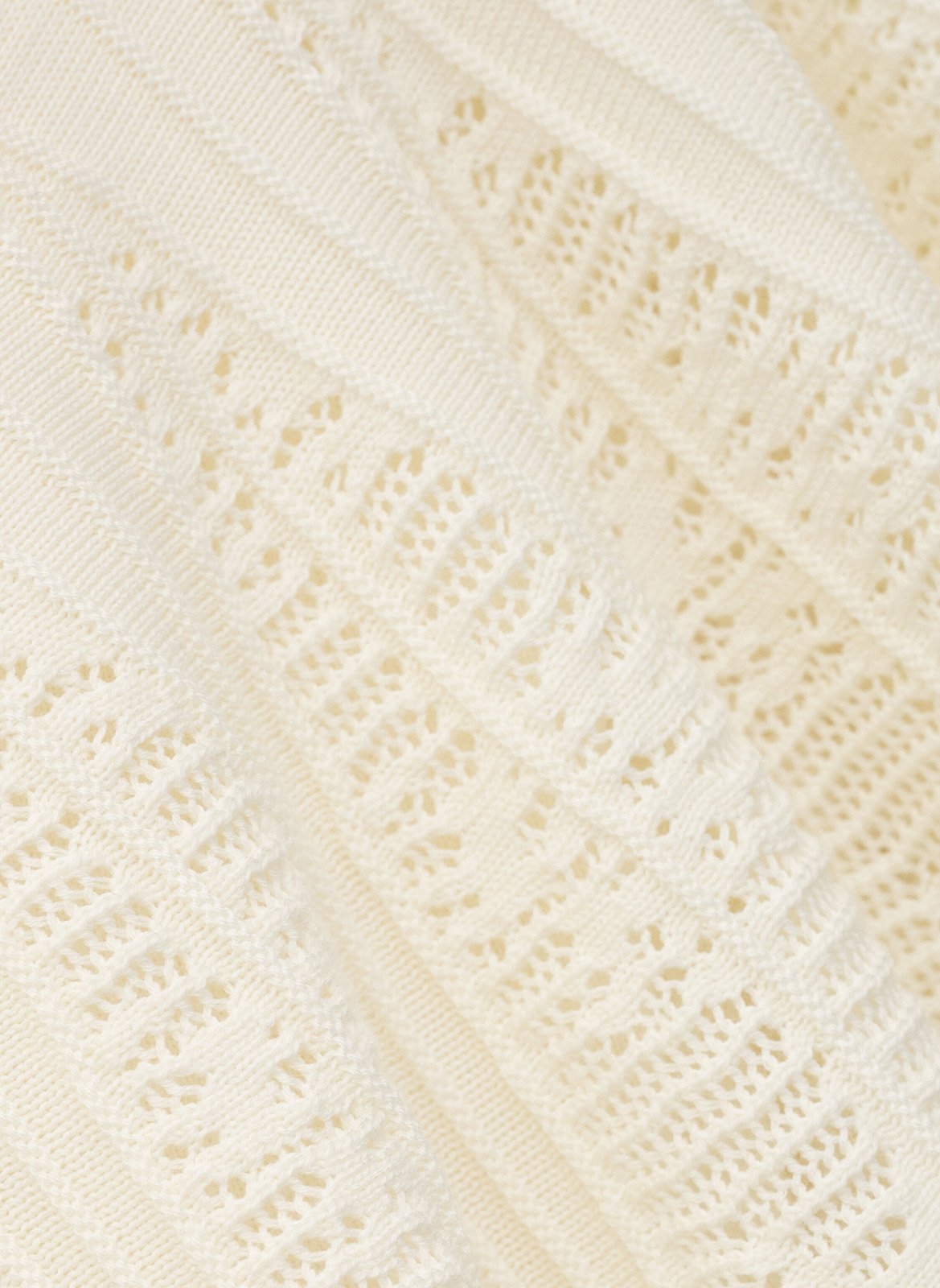 Top bardot en maille ajourée BA&SH Beige