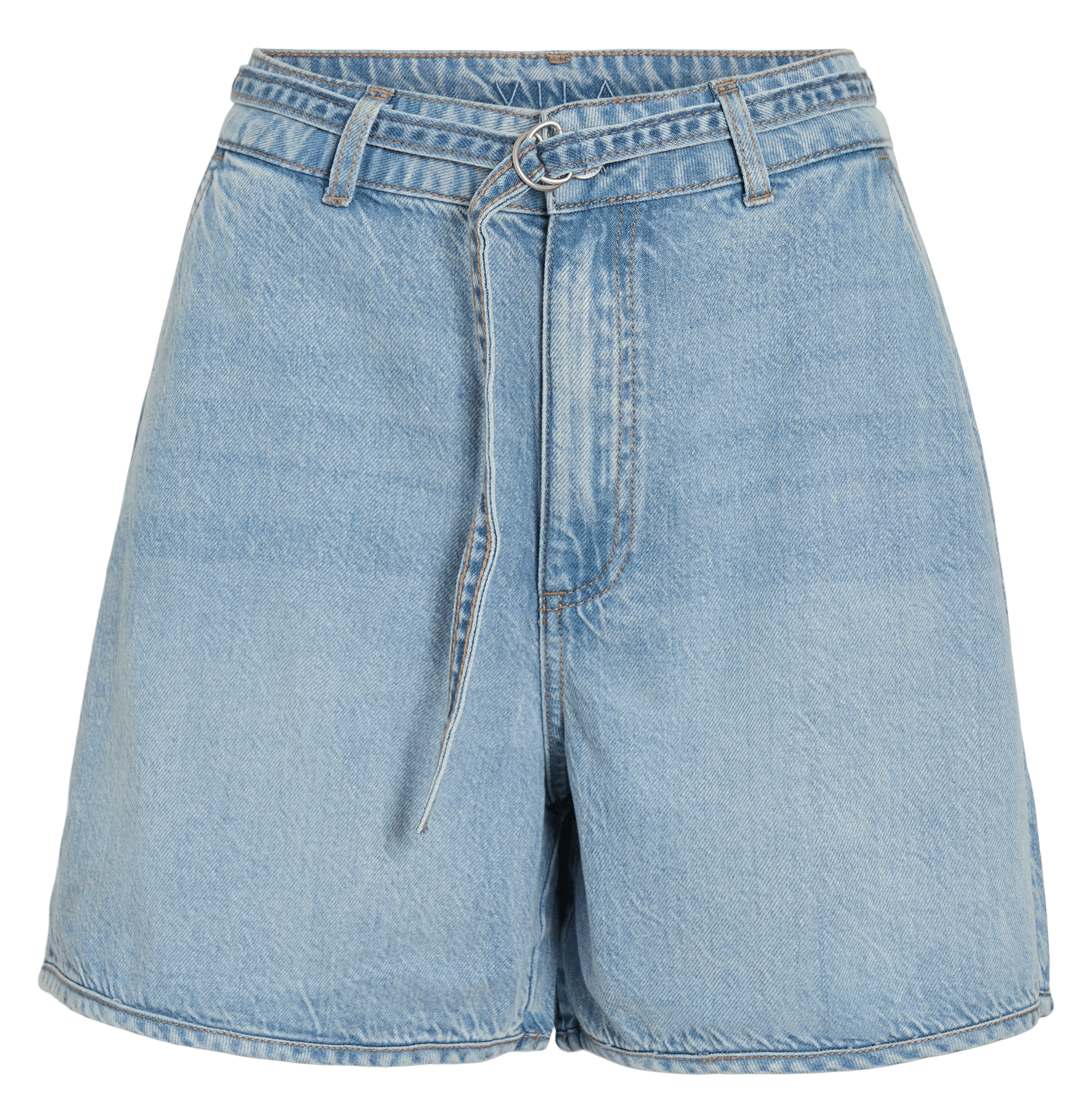 Korte lichte denim jurk VILA Blauw