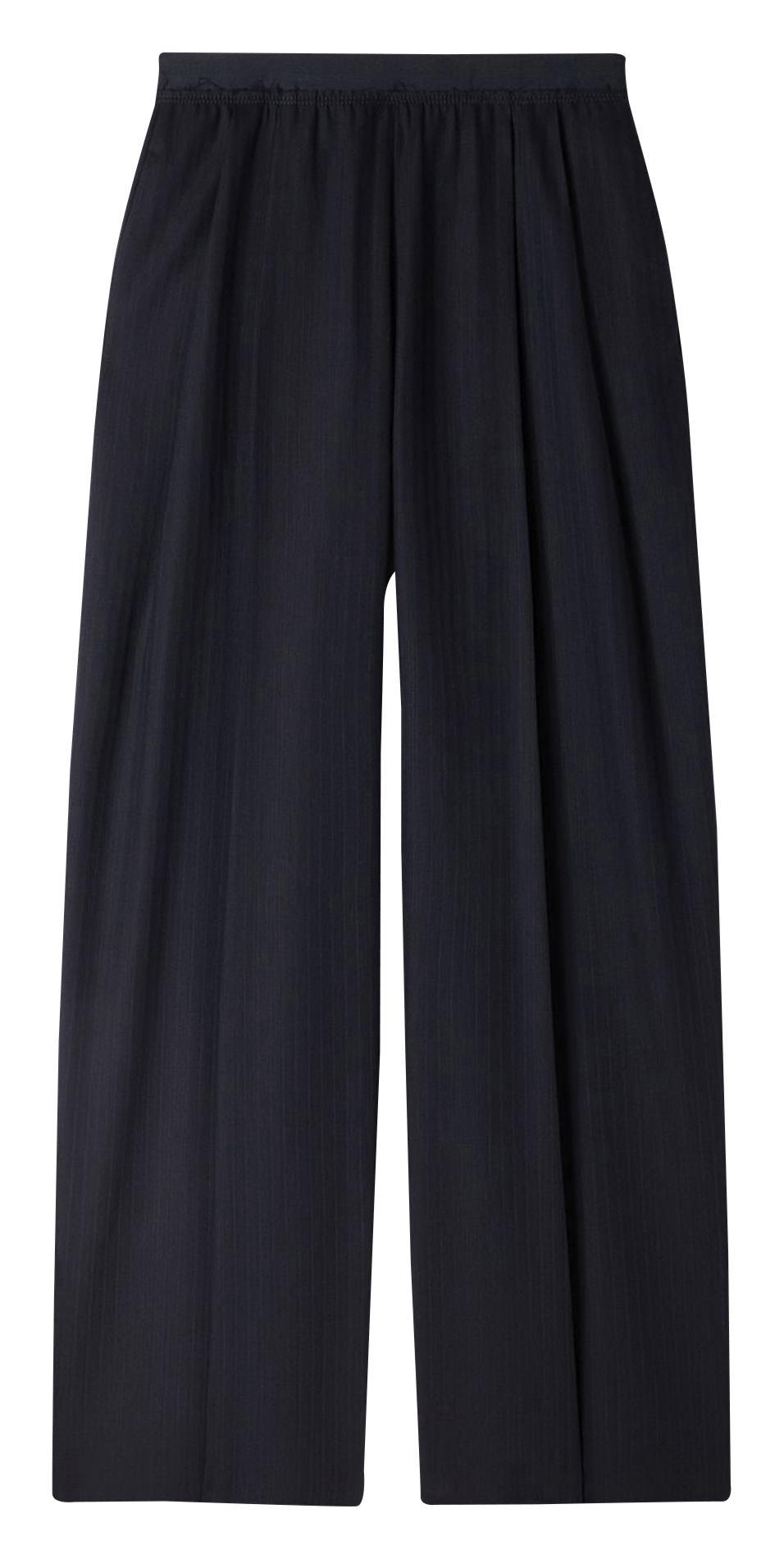 Wool mix drainpipe trousers SANDRO Blue
