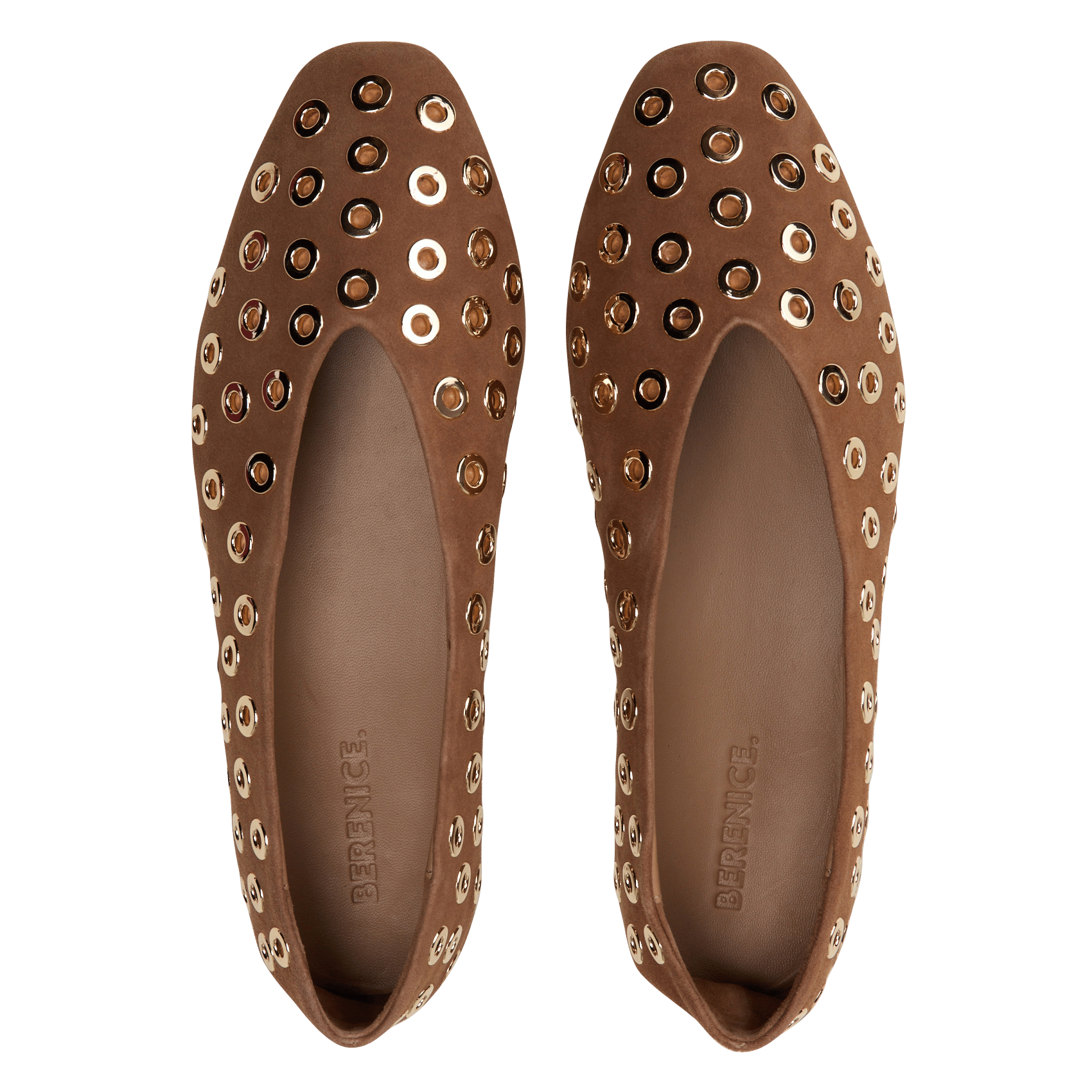 Ballerines en cuir BERENICE Marron
