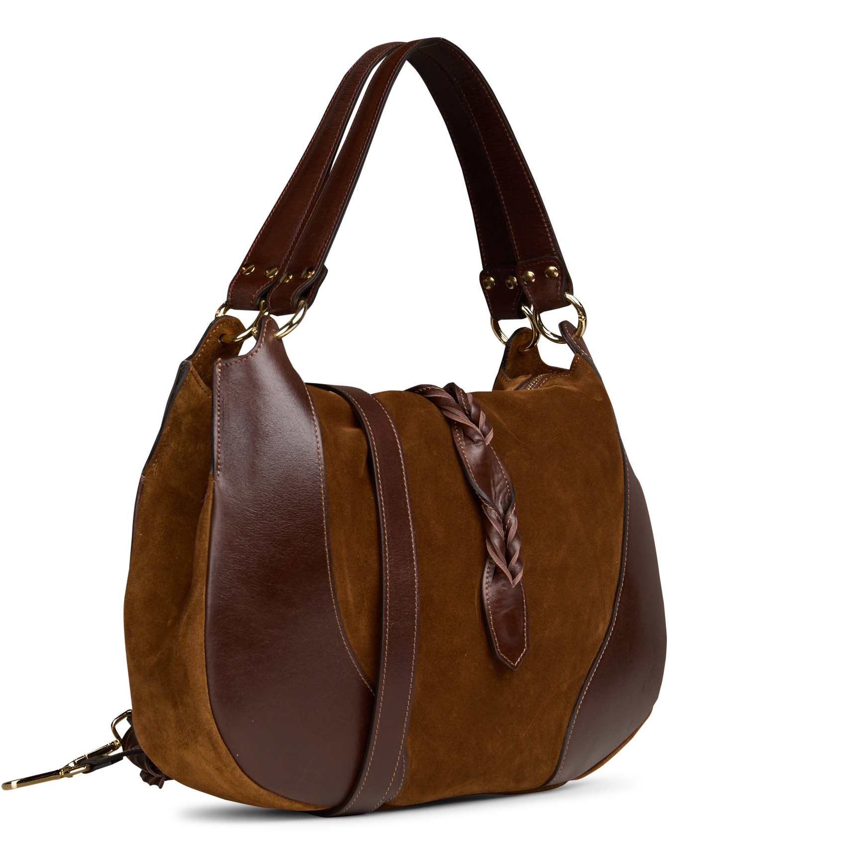 Leren schoudertas MAISON 123 Beige