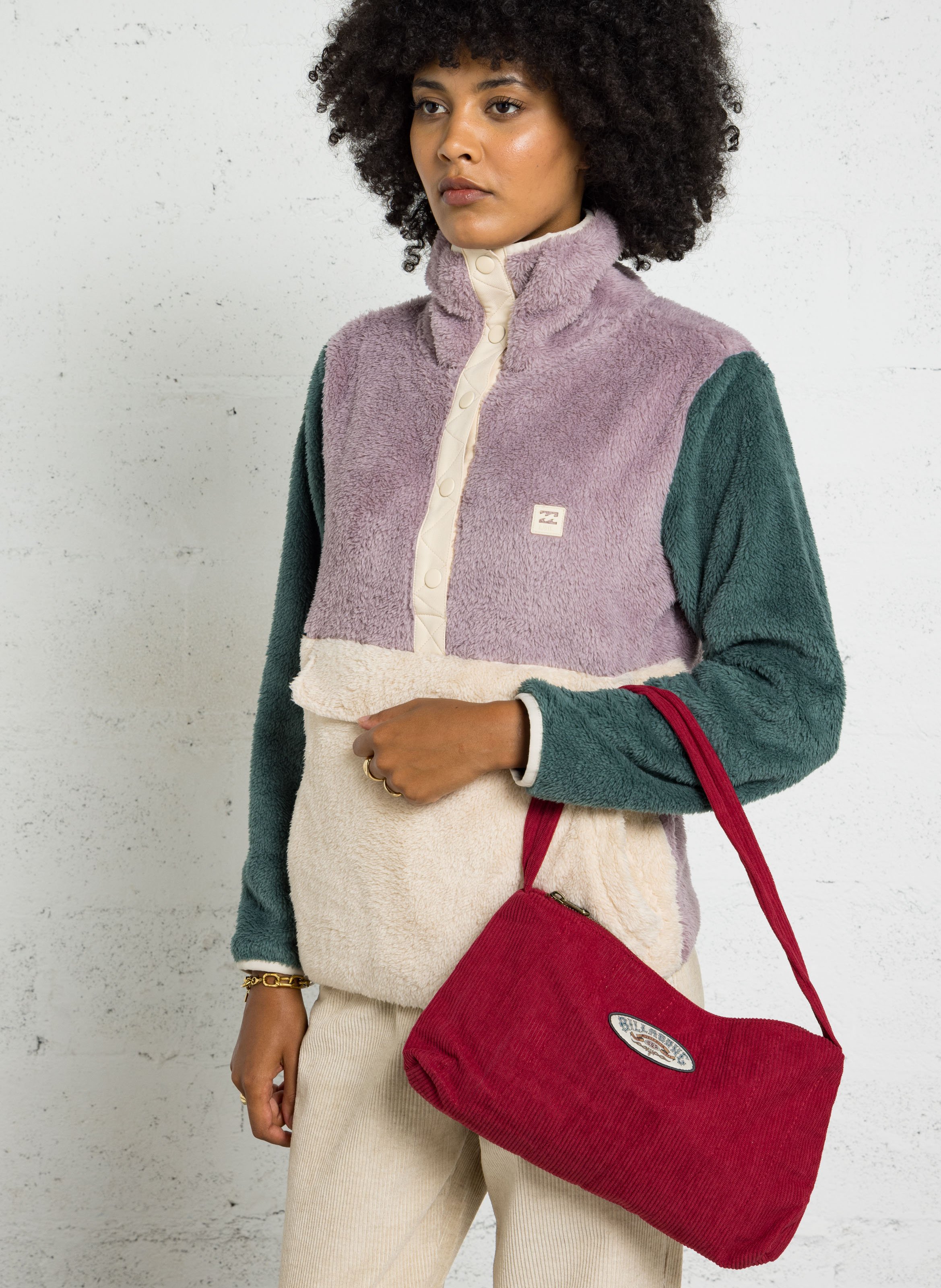 Gerippte Schultertasche BILLABONG Rot