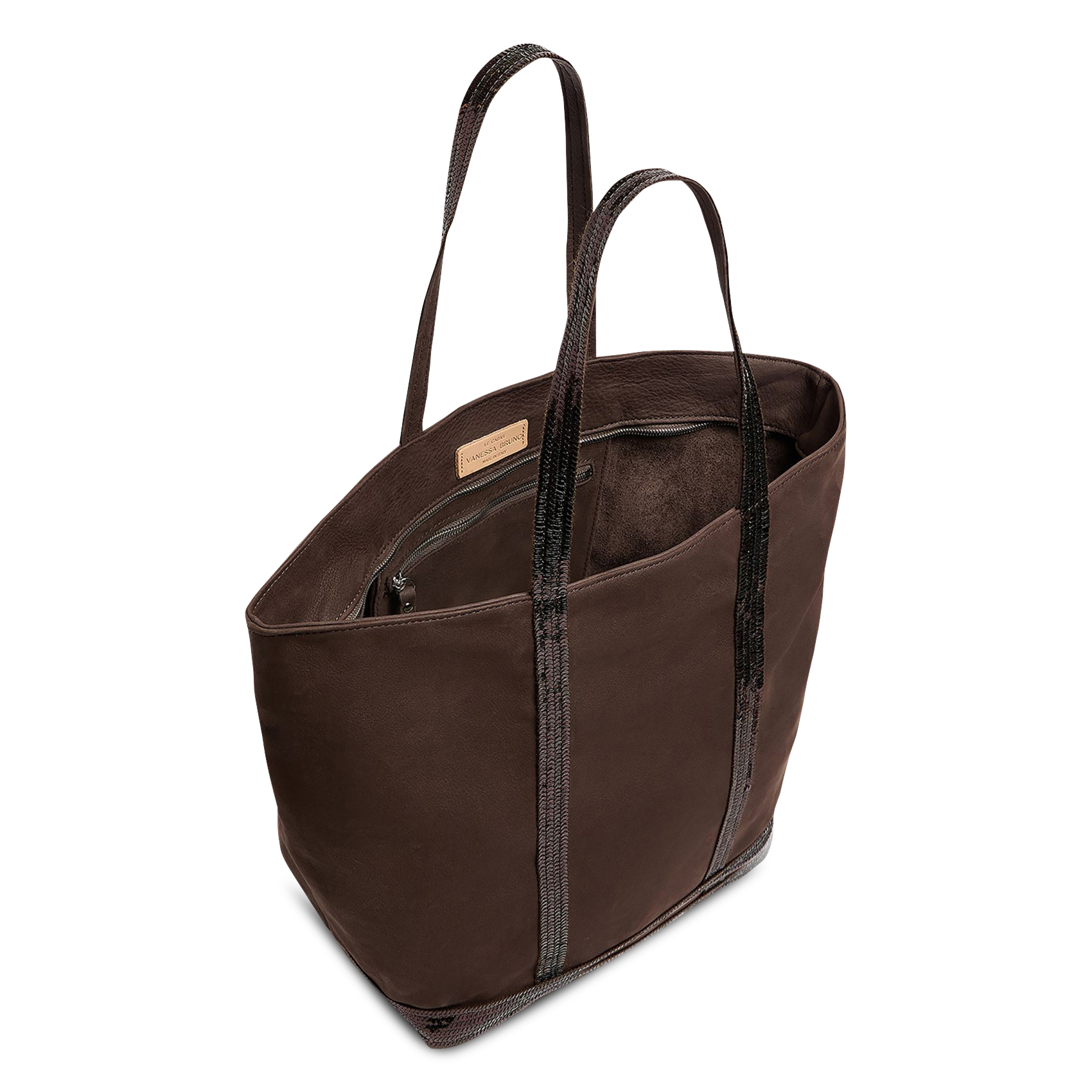 Cabas en cuir VANESSA BRUNO Marron