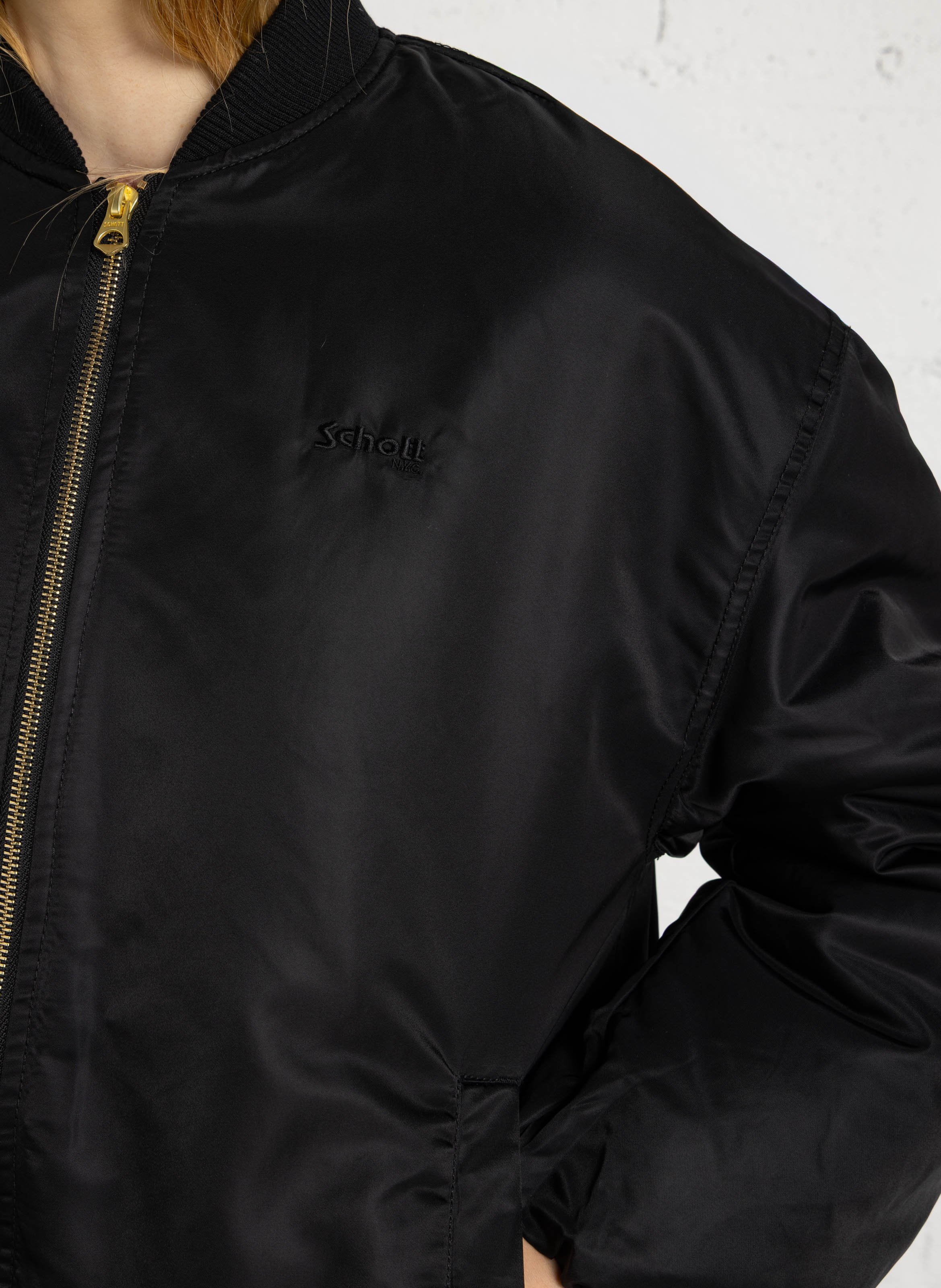 Blouson droit col Teddy SCHOTT Noir