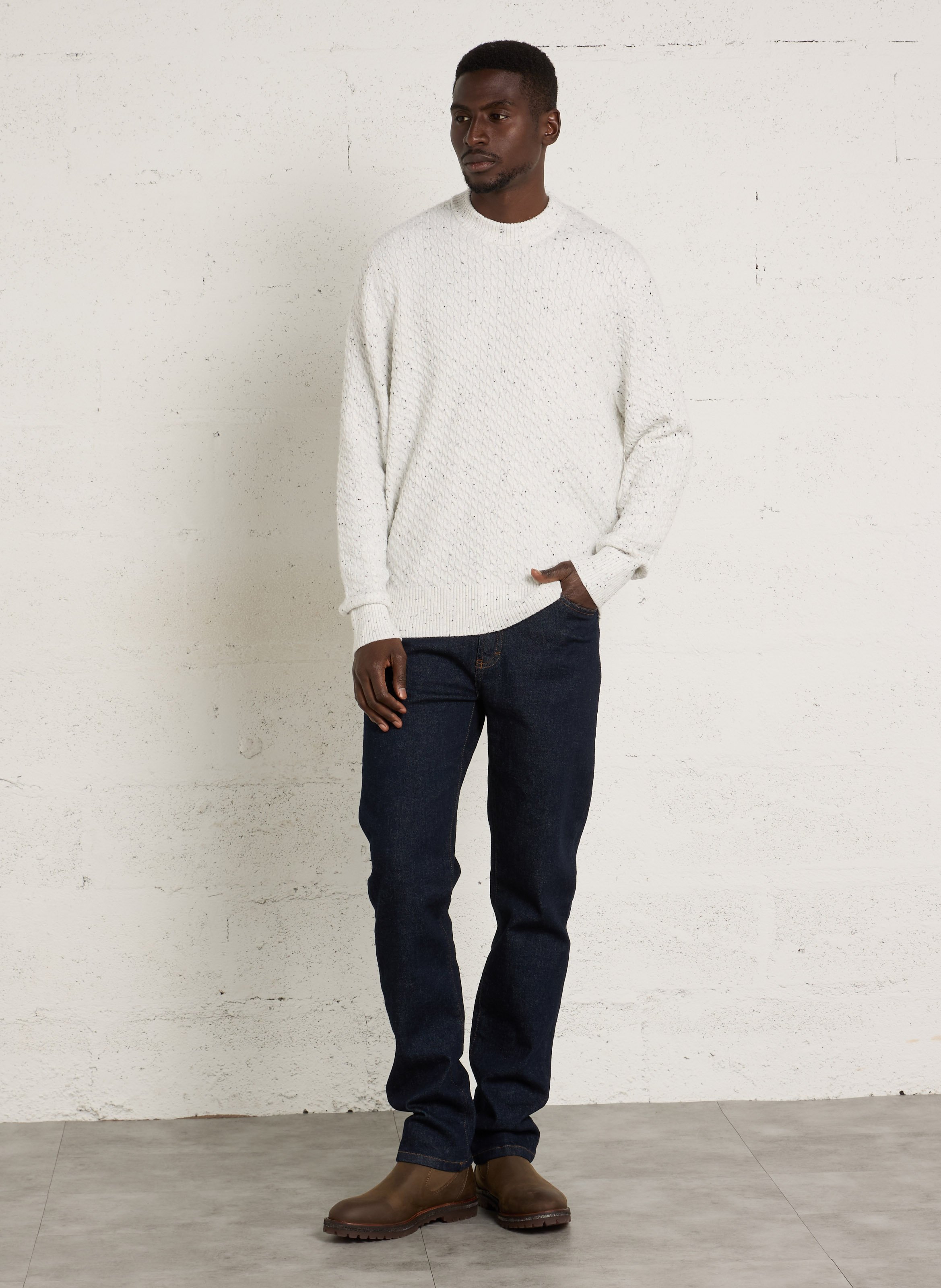 Gestreifter Pullover IKKS Weiss
