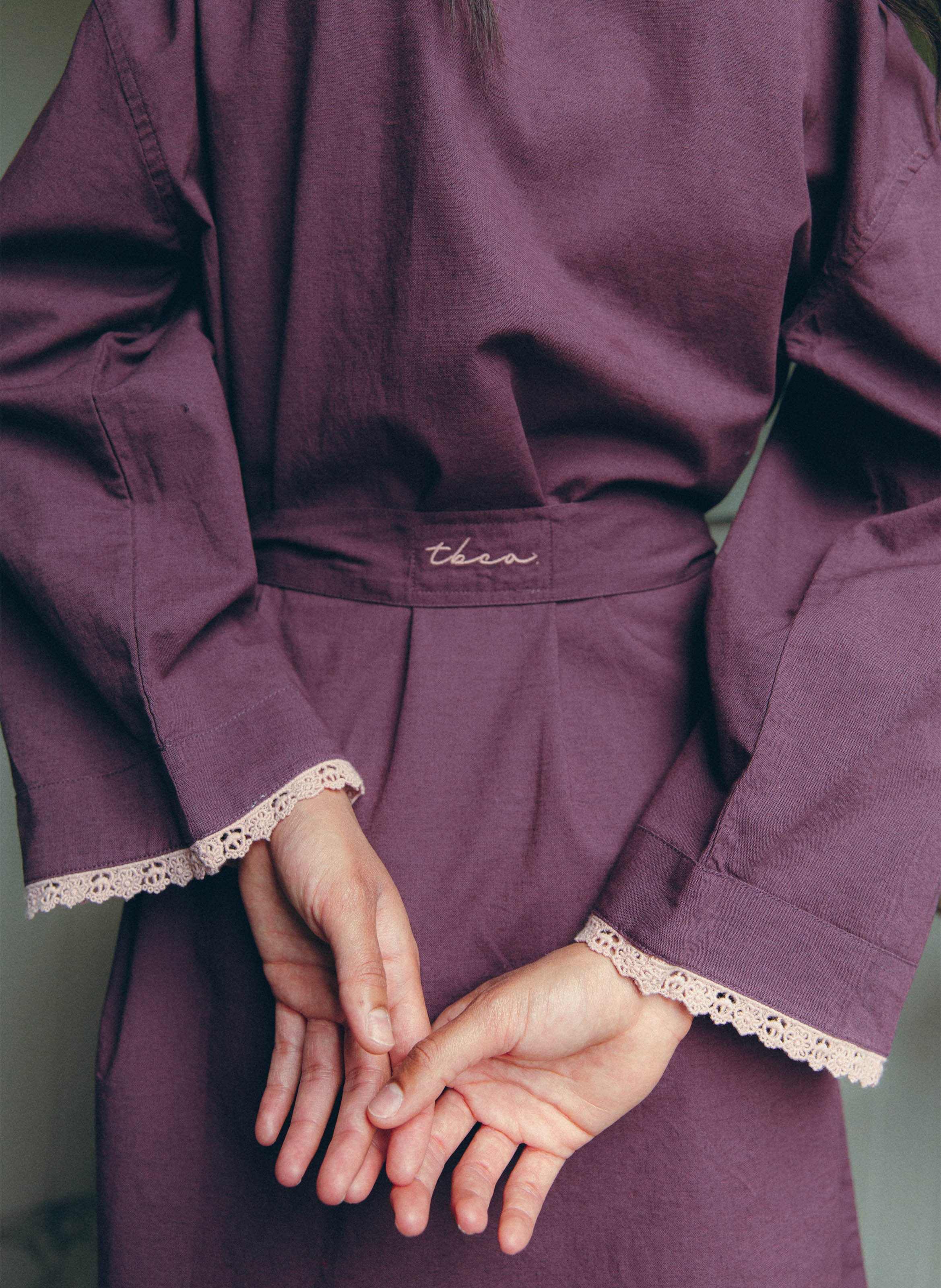 Cotton dressing gown TBCO Purple