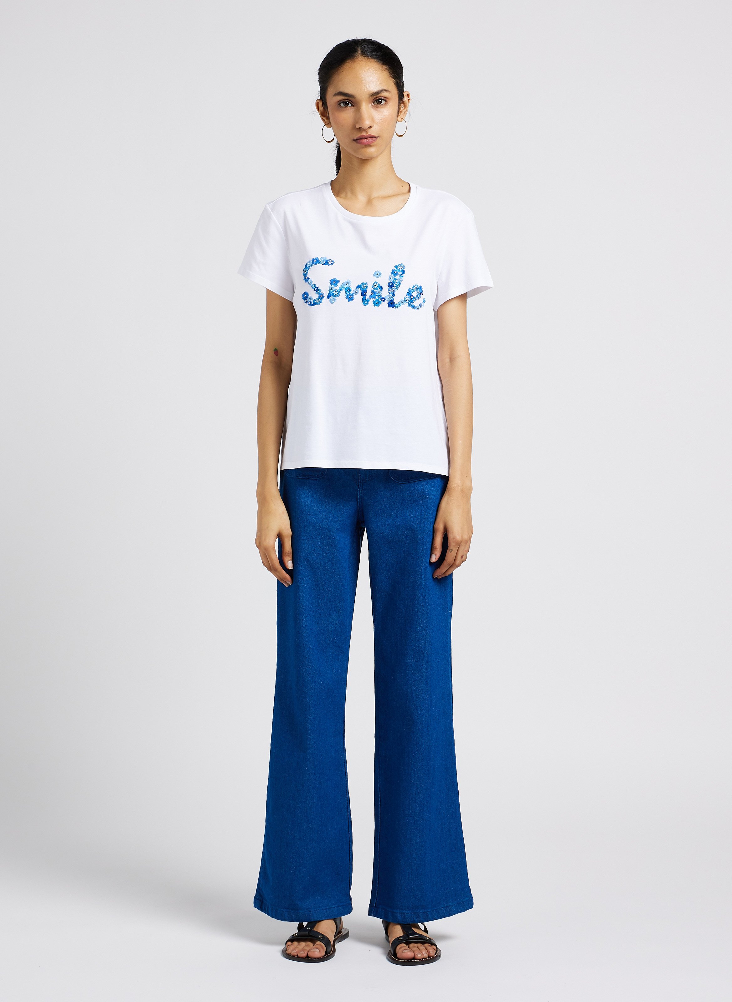 Flared Cottonblend Jeans One Wash Bellerose Women Place des Tendances