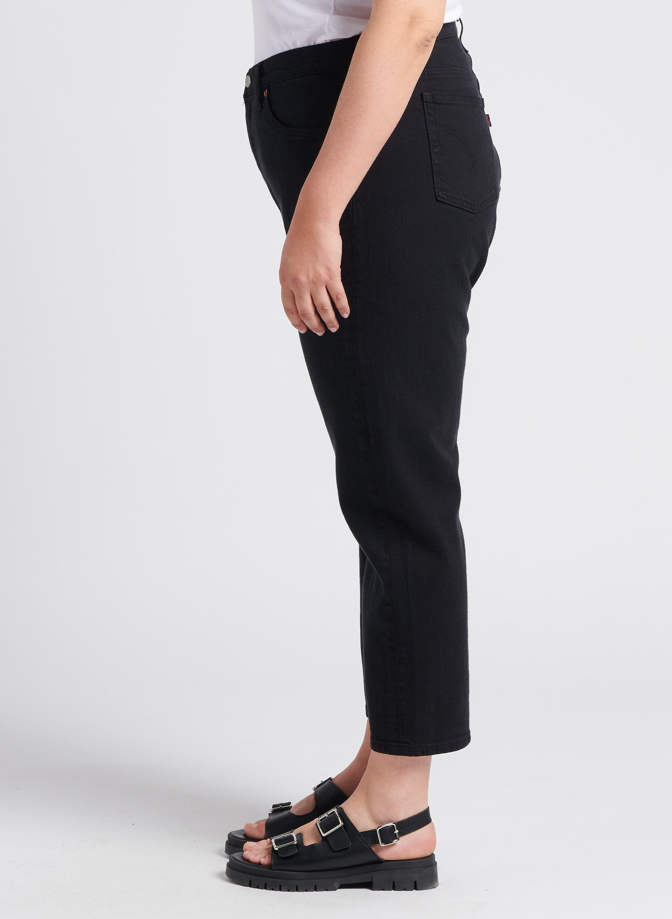 Jean droit taille haute LEVI'S Noir