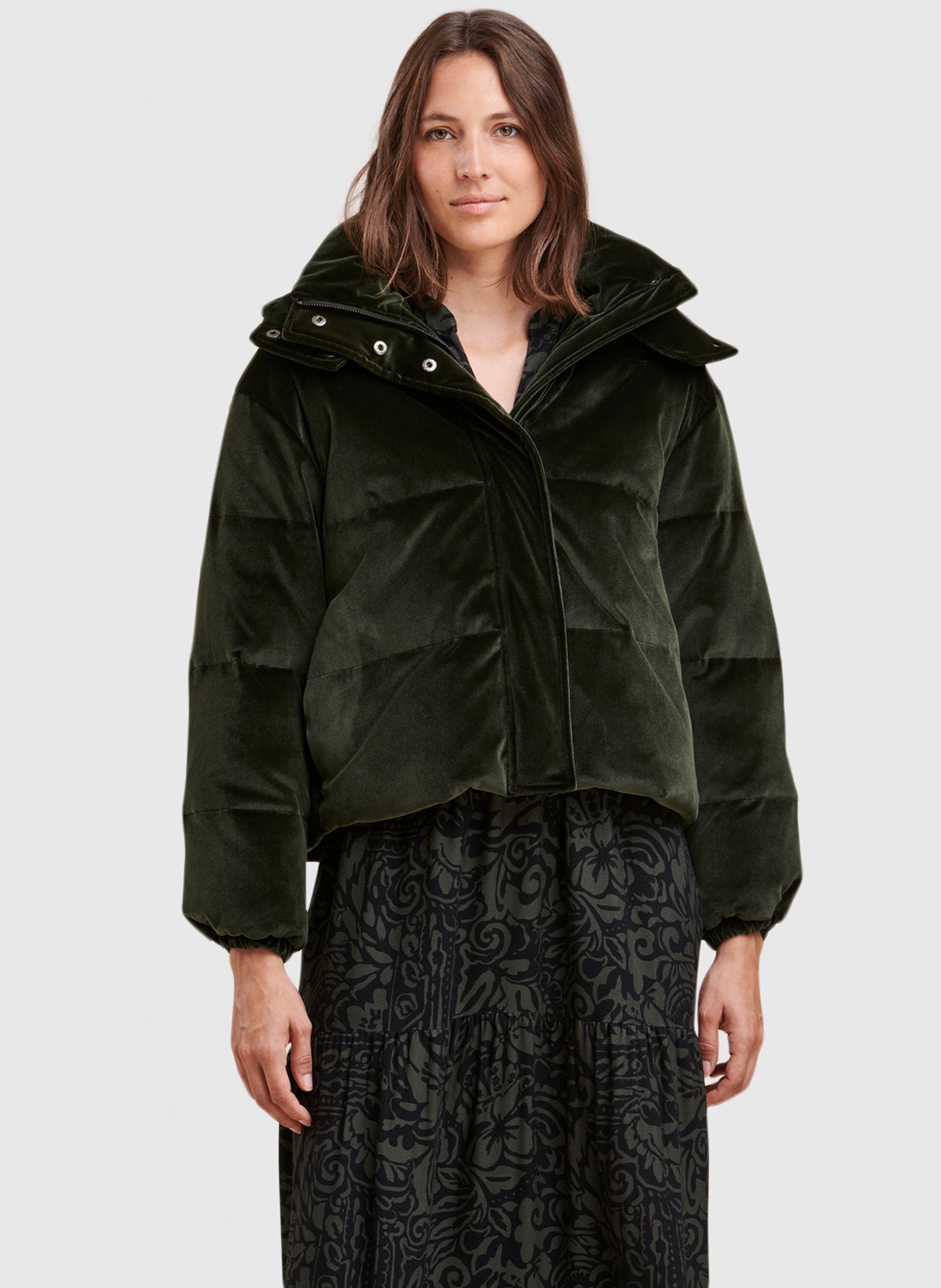 Hooded Velvet Coat Militaire La Fee Maraboutee Women Place des