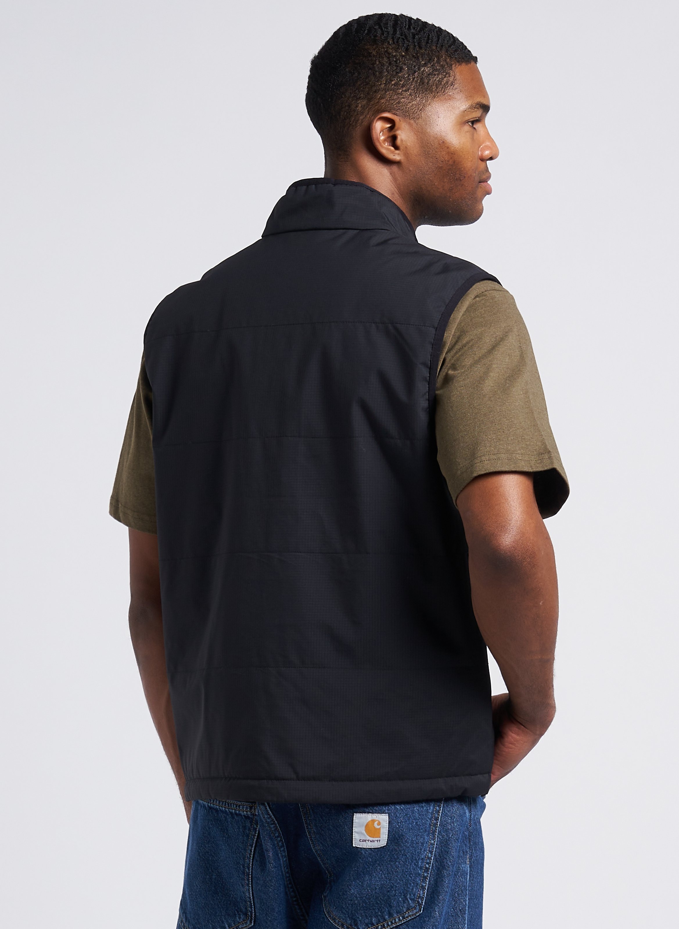 Veste droite col montant LES DEUX Noir