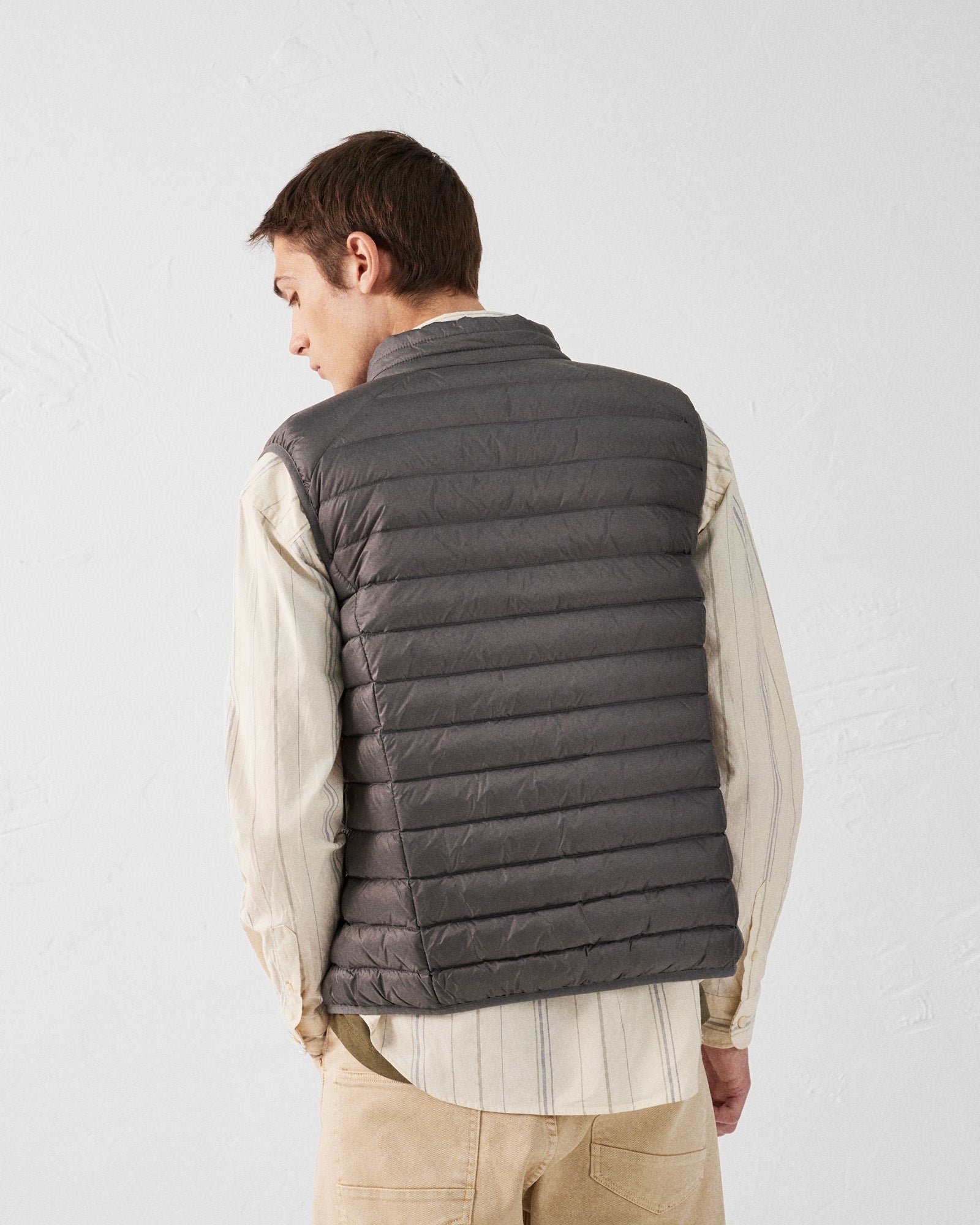 Sleeveless puffer jacket Tom JOTT Grey